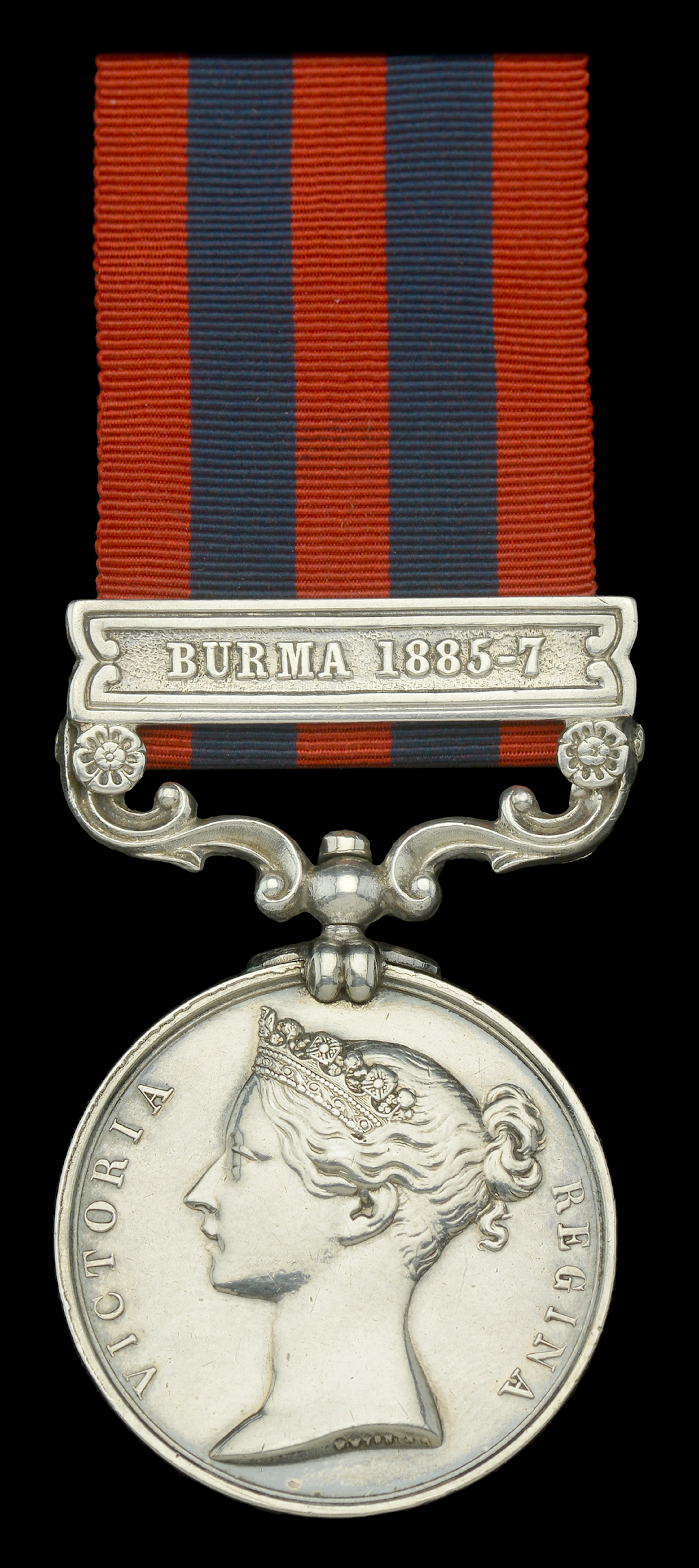 India General Service 1854-95, 1 clasp, Burma 1885-7 (439 Pte. G.