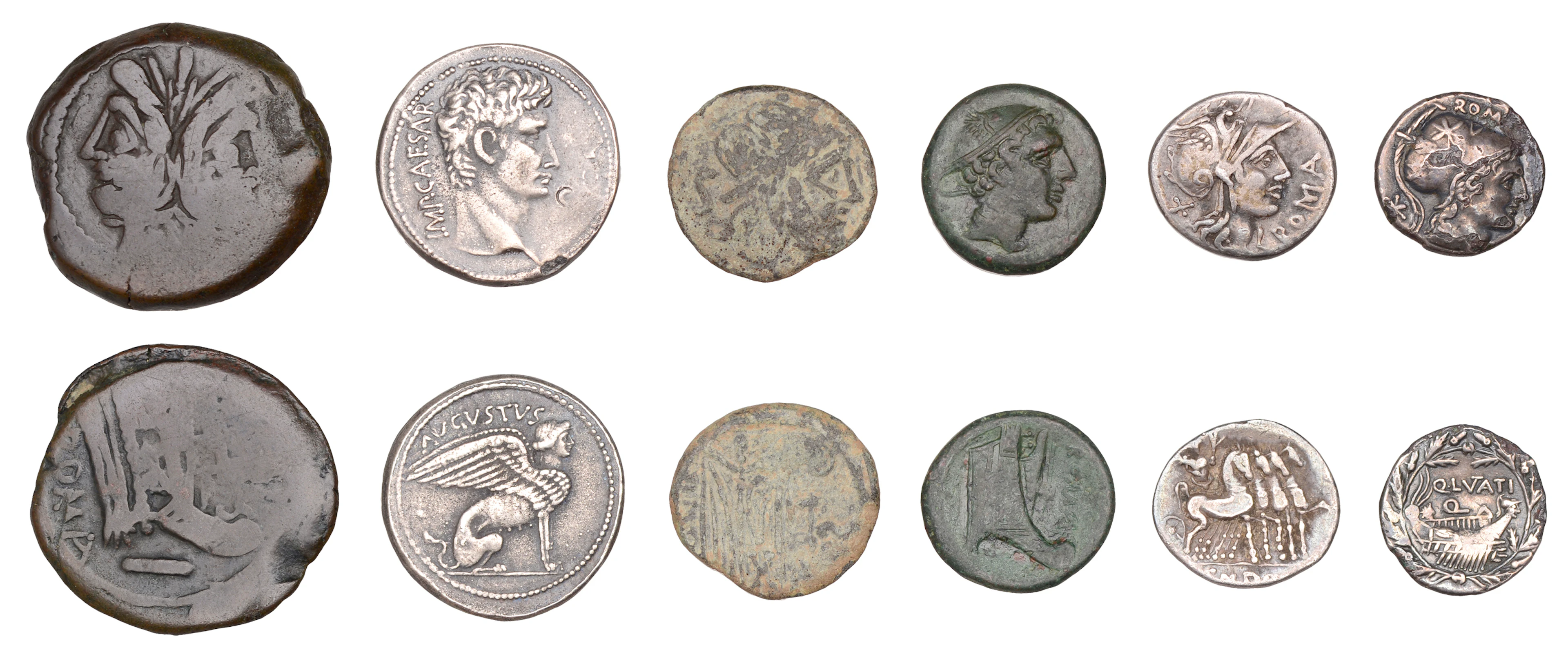Roman Republican Coinage, Anonymous, Semuncia, c. 217-15, draped bust