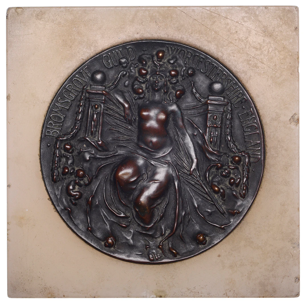 ENGLAND, Bromsgrove Guild, c. 1900, an Arts and Crafts bronze medallic