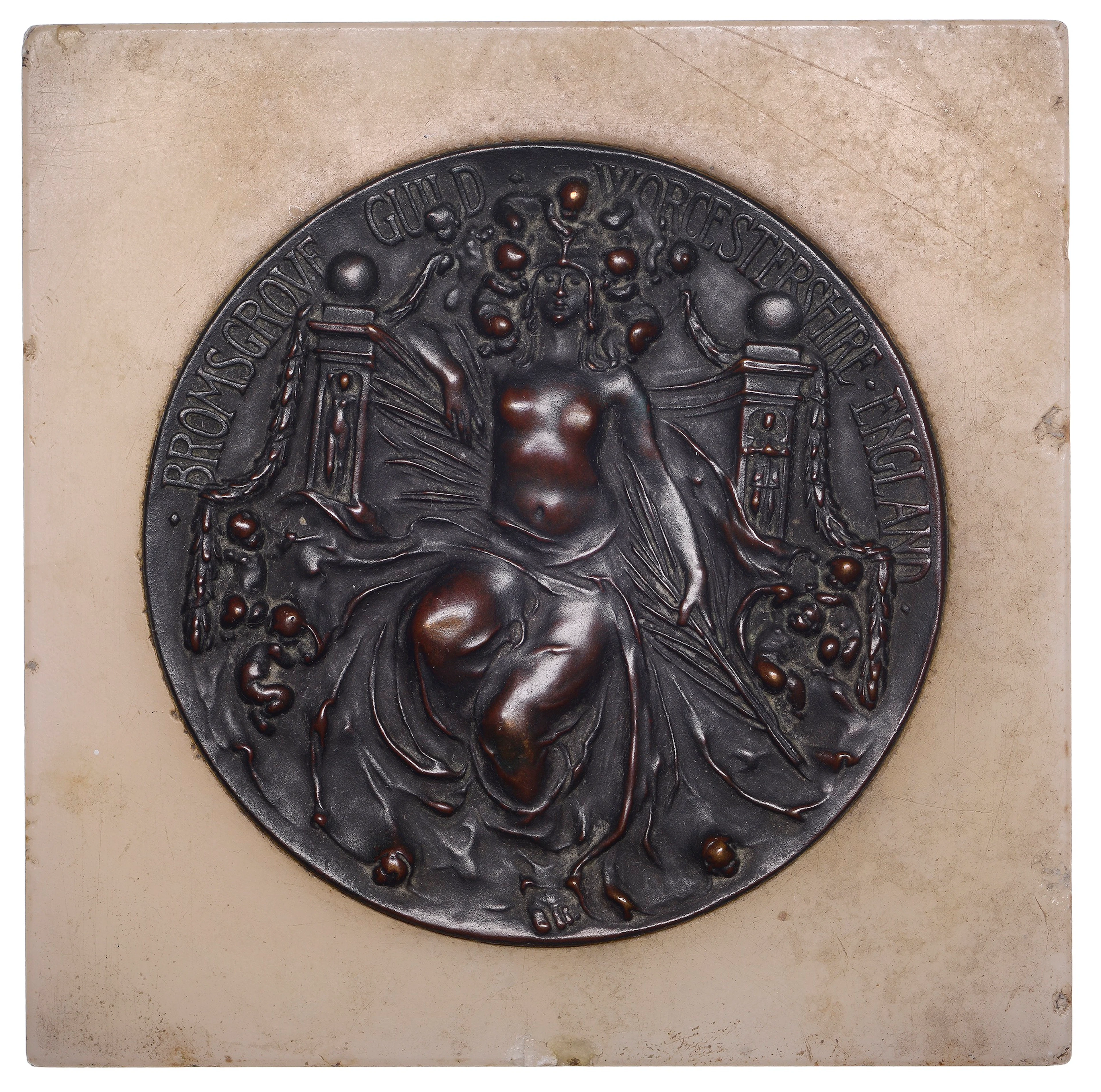 ENGLAND, Bromsgrove Guild, c. 1900, an Arts and Crafts bronze medallic
