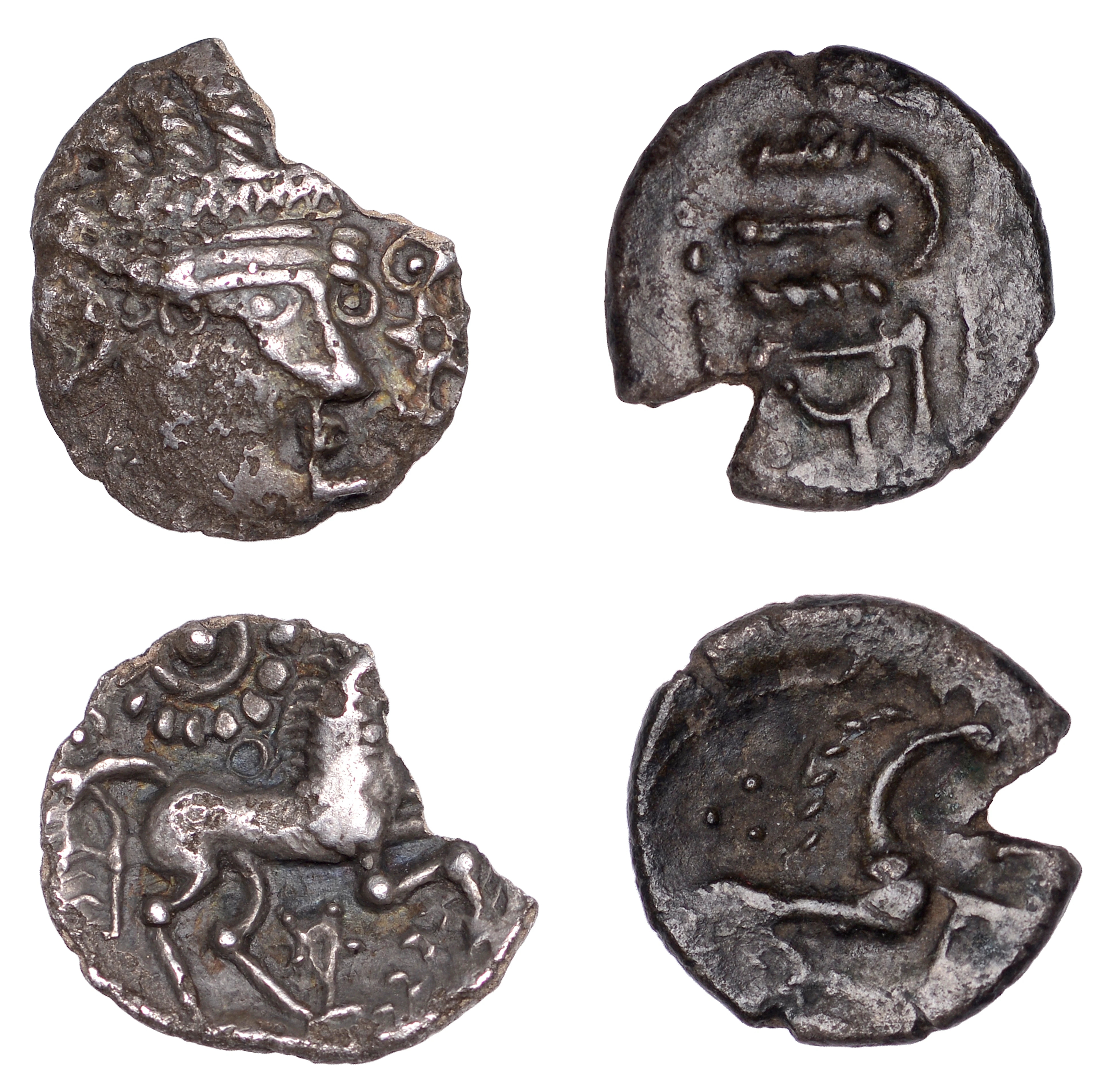 British Iron Age, ICENI, Uninscribed issues, silver Units (2), Norfolk