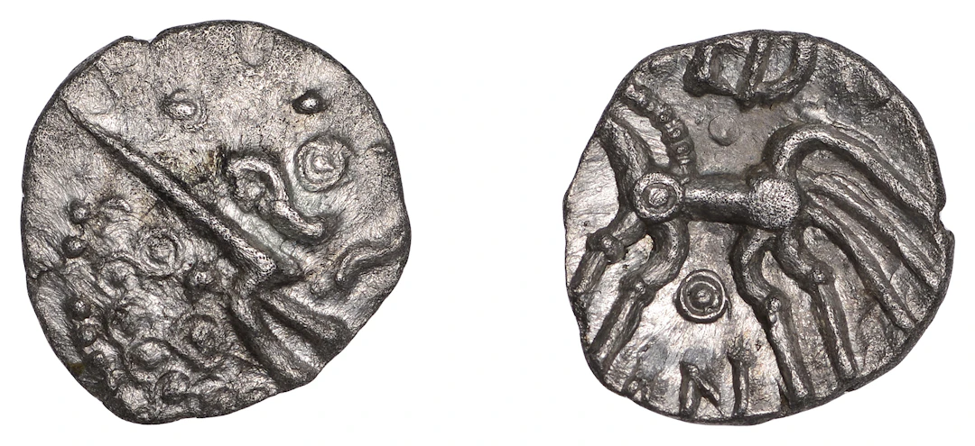 British Iron Age, DOBUNNI, Anted (c. 20-43), silver Unit, Anted type