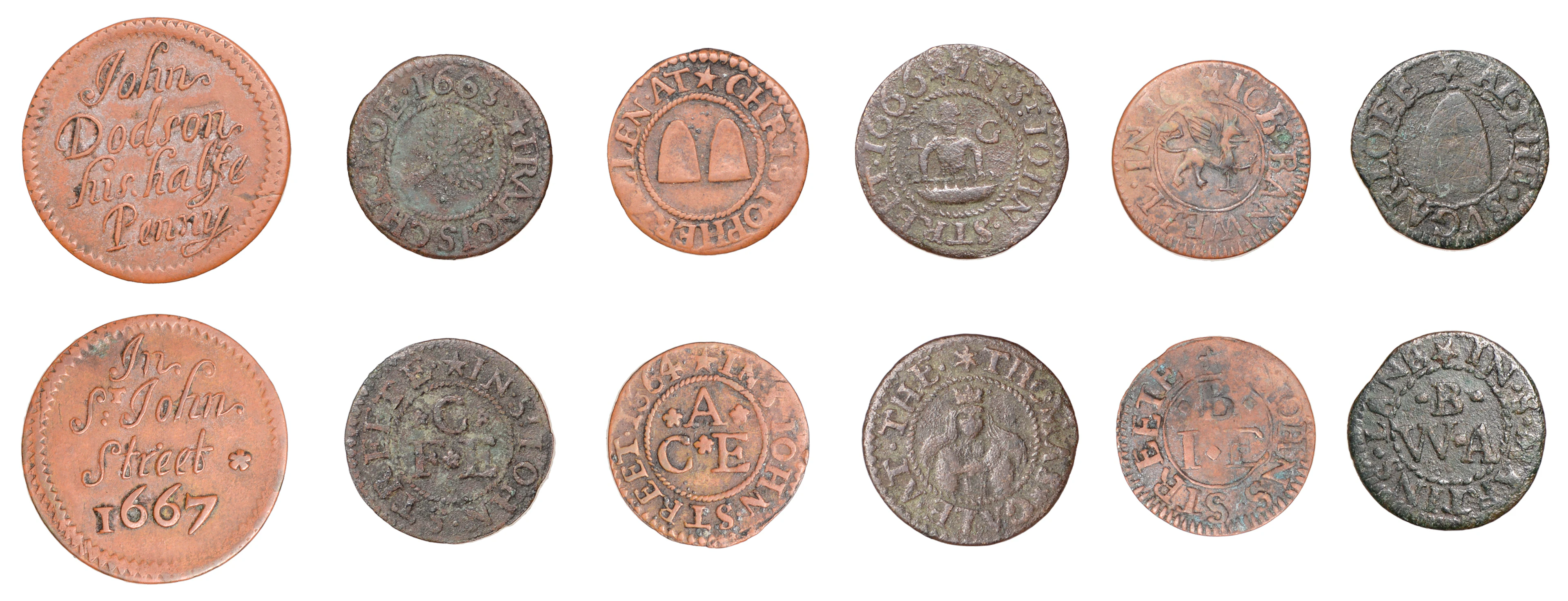 17th Century Tokens, LONDON (Metropolitan Middlesex), St John Street