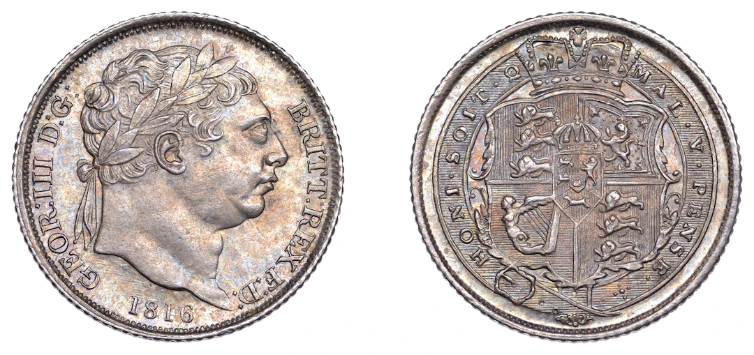 George III (1760-1820), New coinage, Sixpence, 1816 (ESC 2191; S 3791).