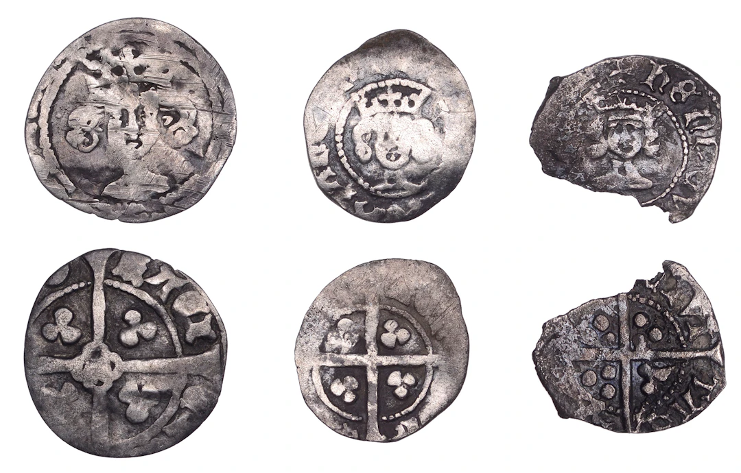 Richard II, Penny, York, type IV, mm. cross, late bust with bushy