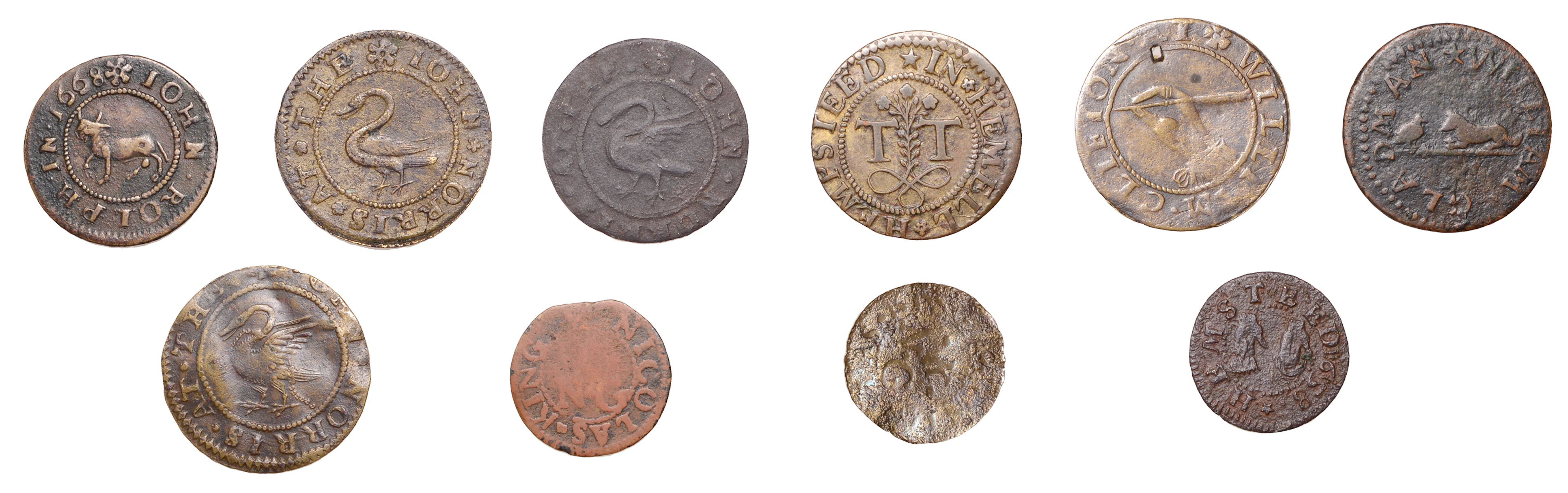 HERTFORDSHIRE, Hemel Hempstead, H.A., Farthing, 1658, 0.80g/12h (N