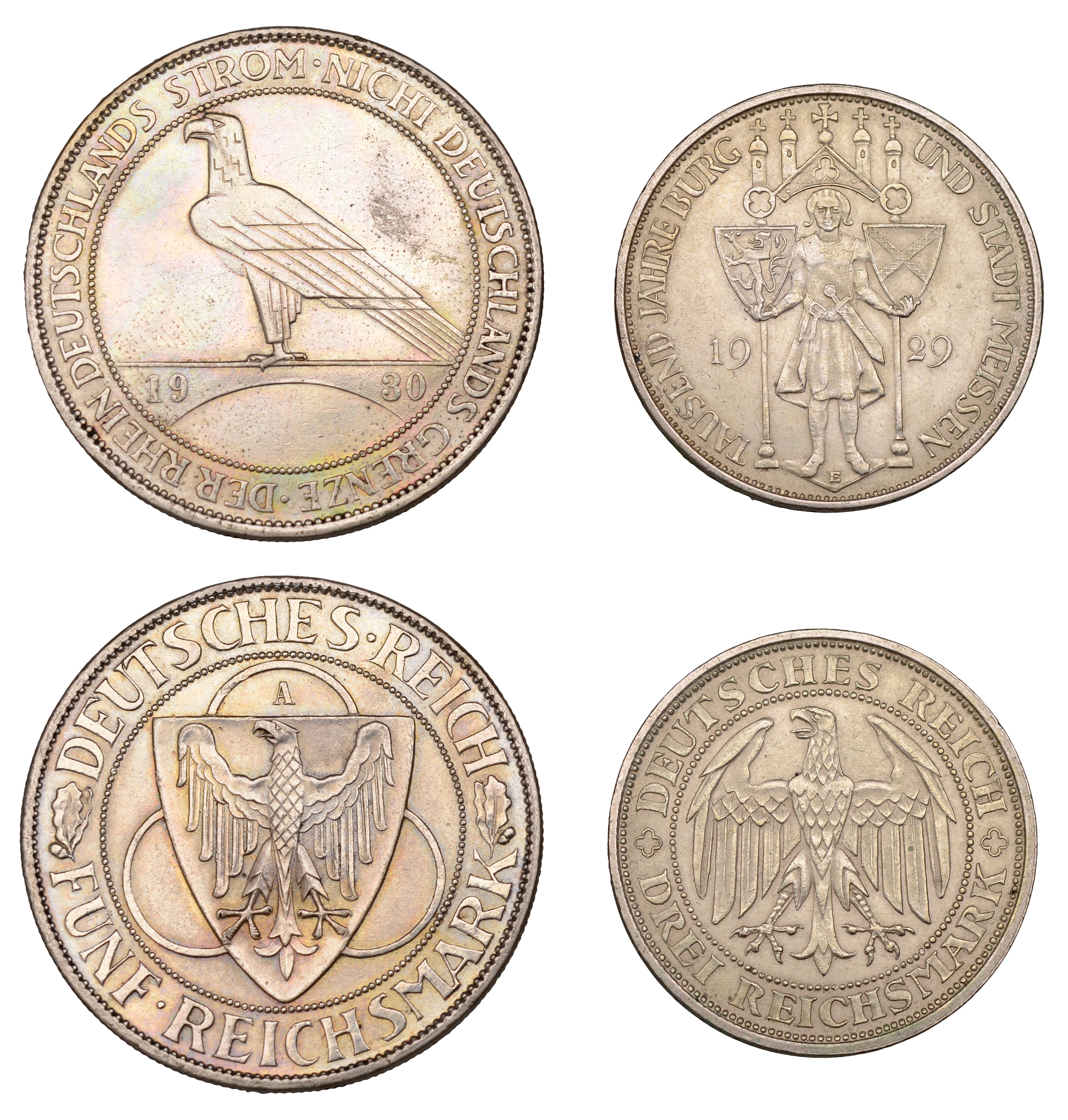 Germany, Weimar Republic, 5 Reichsmark, 1930a, Liberation of the Rhineland