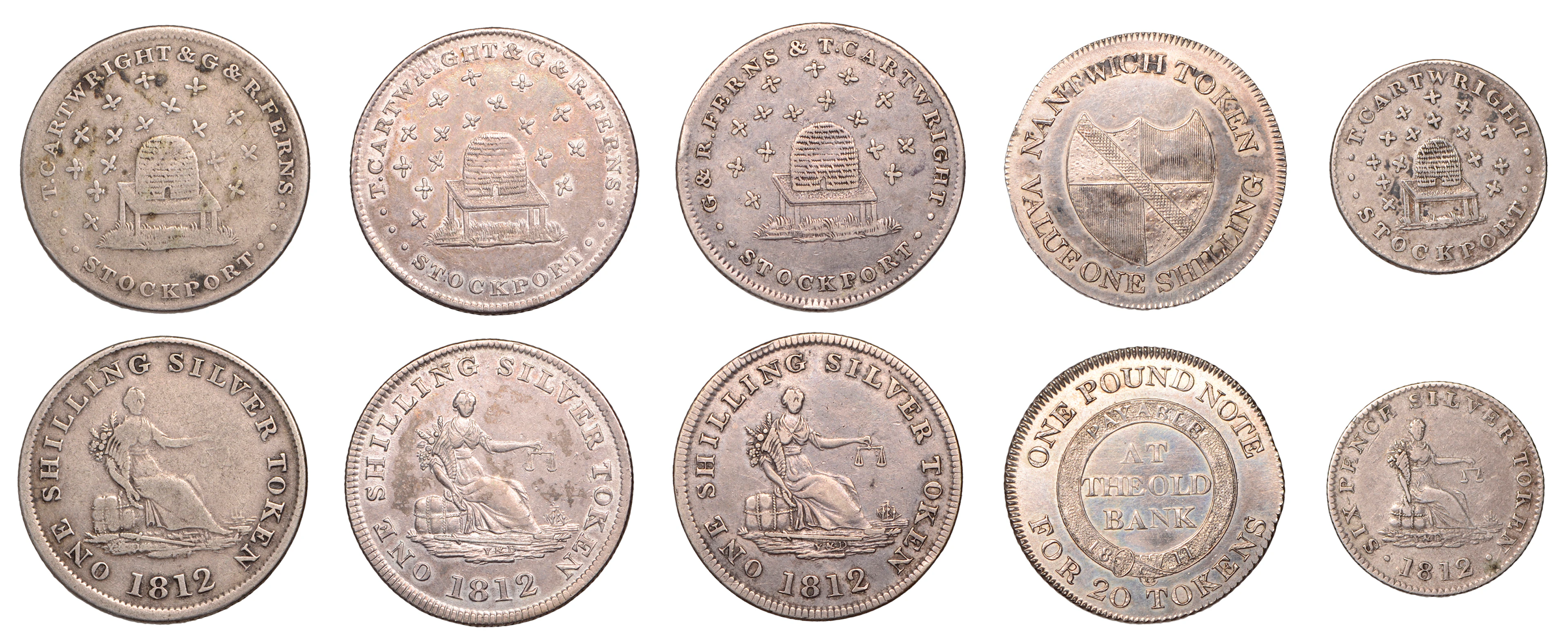 19th Century Tokens, CHESHIRE, Nantwich, Old Bank [William Sprout