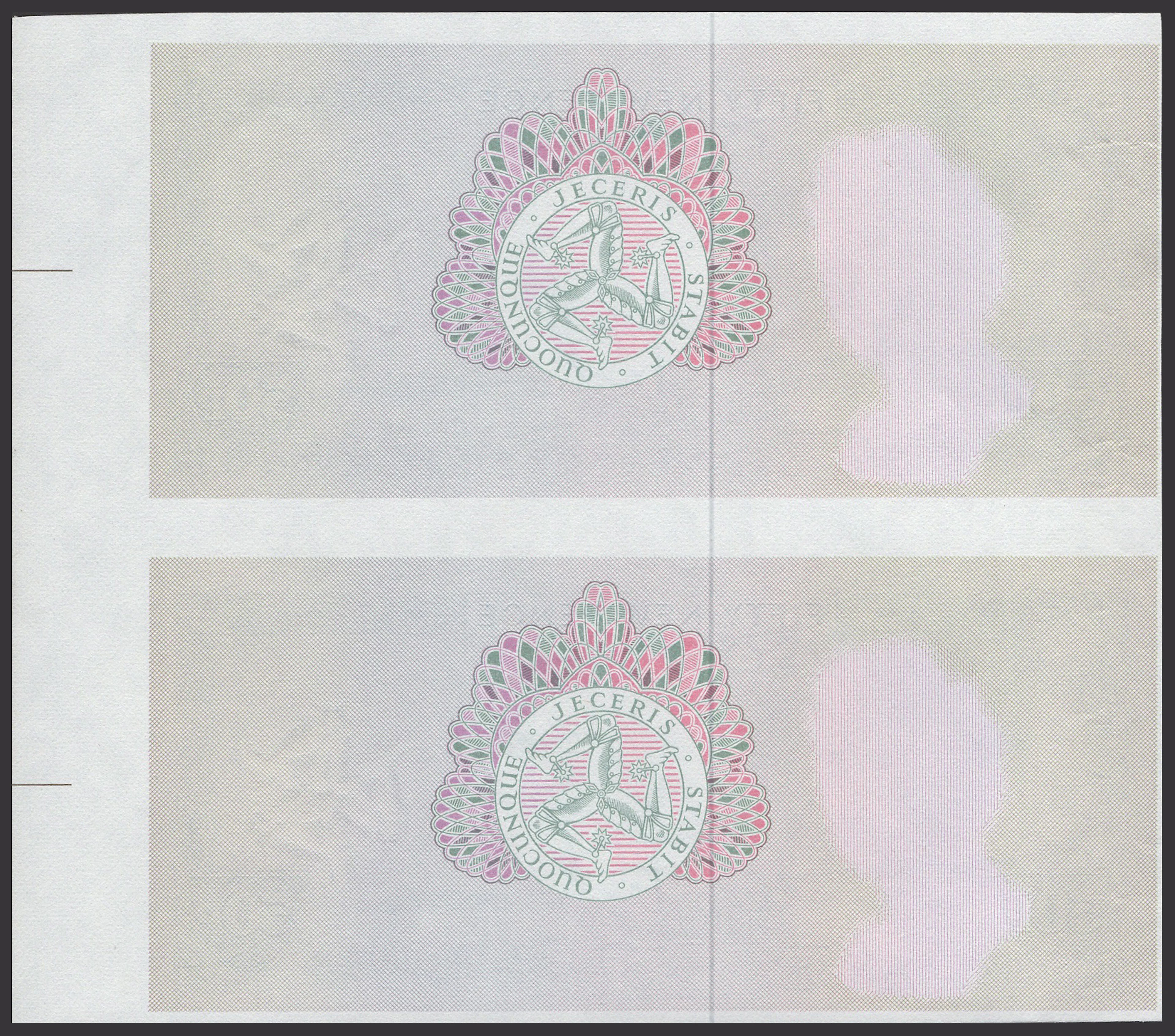 Isle of Man Government, P.H.G. Stallard, a progressive proof sheet