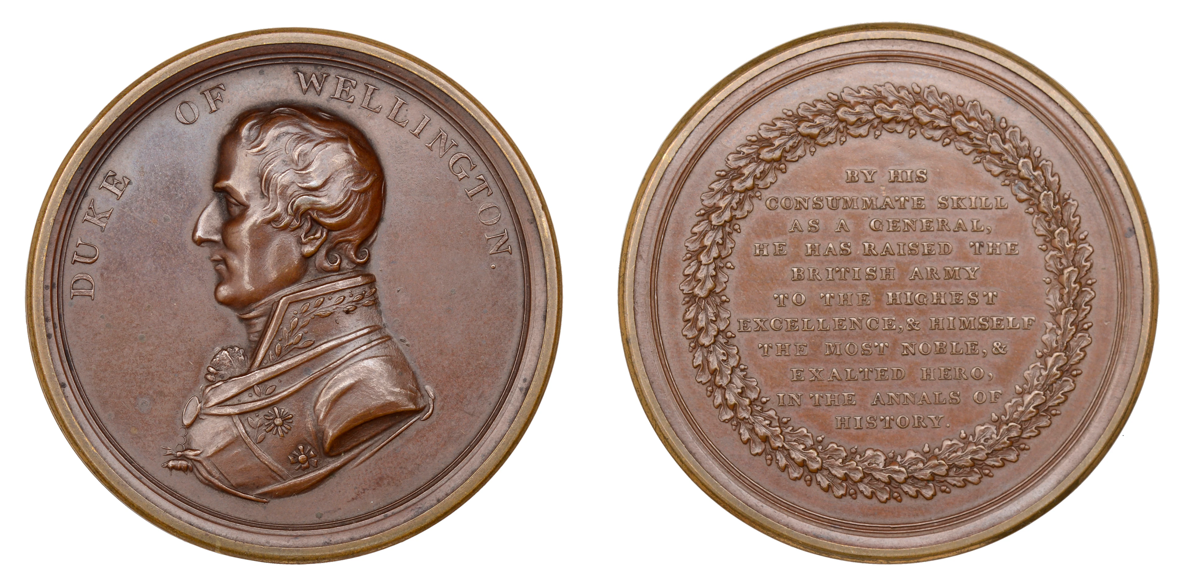 British Victories of the Peninsular War, 1815, a copper and brass