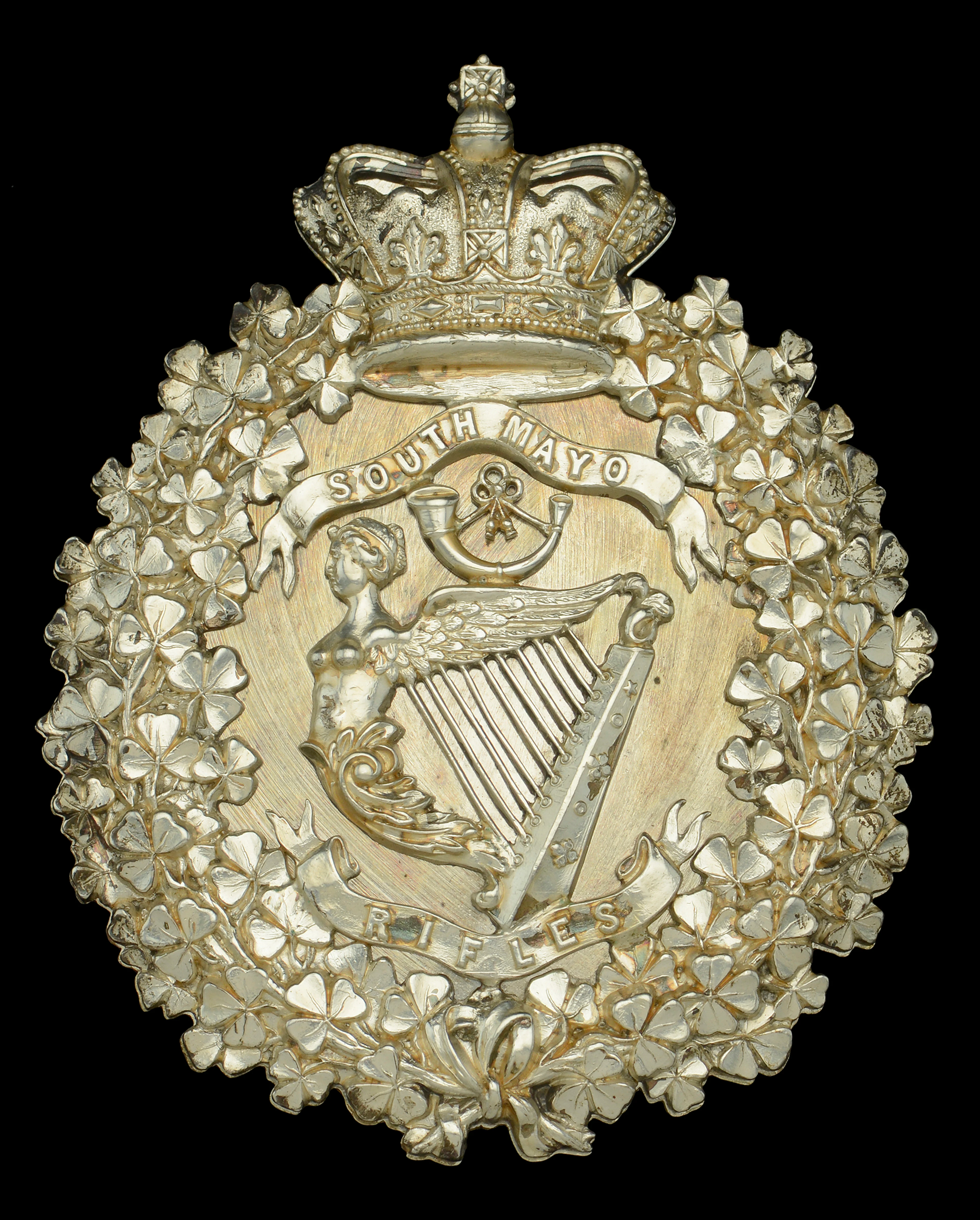 South Mayo Rifles Officer’s Belt Plate. A very good and scarce possibly