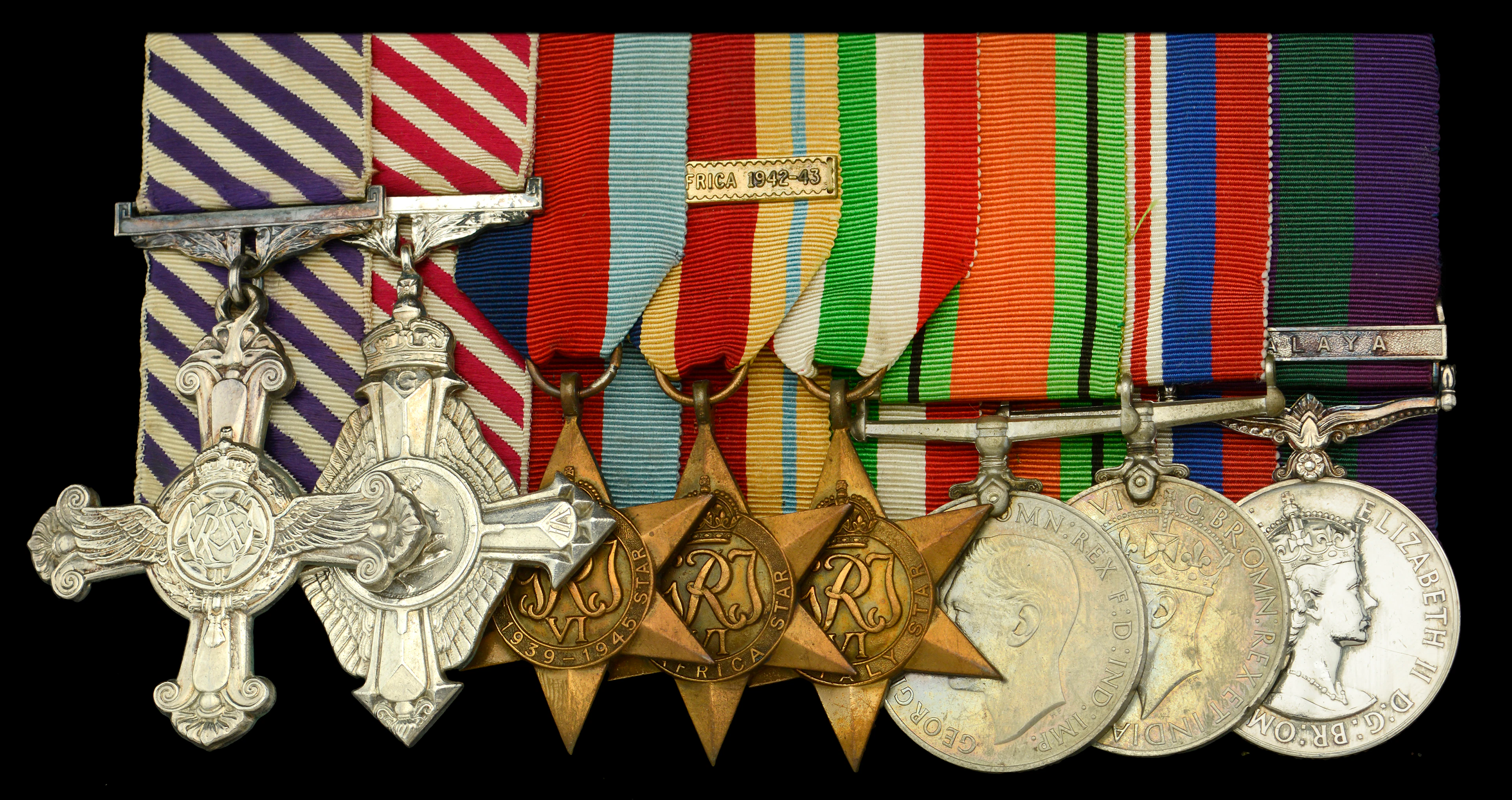 A fine Second War D.F.C., post-war A.F.C. group of eight awarded to