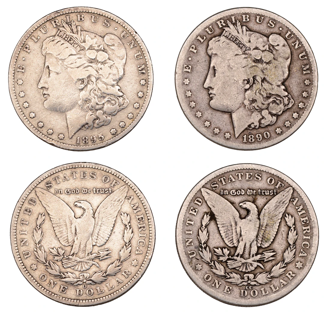 United States of America, Dollars (2), 1890cc, Carson City, 1895o