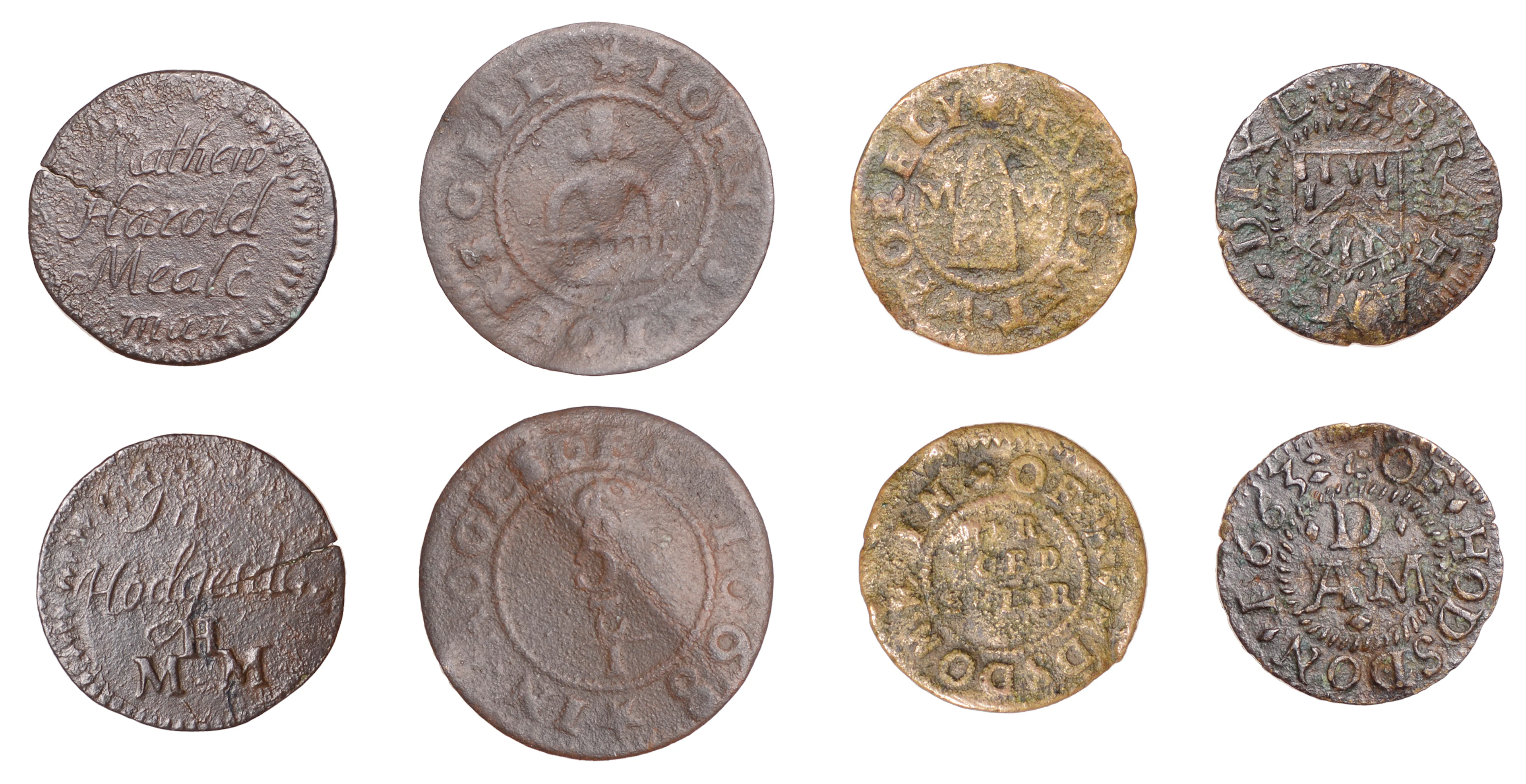 HERTFORDSHIRE, Hoddesdon, Abraham Dixe, Farthing, 1665, 0.68g/6h (N