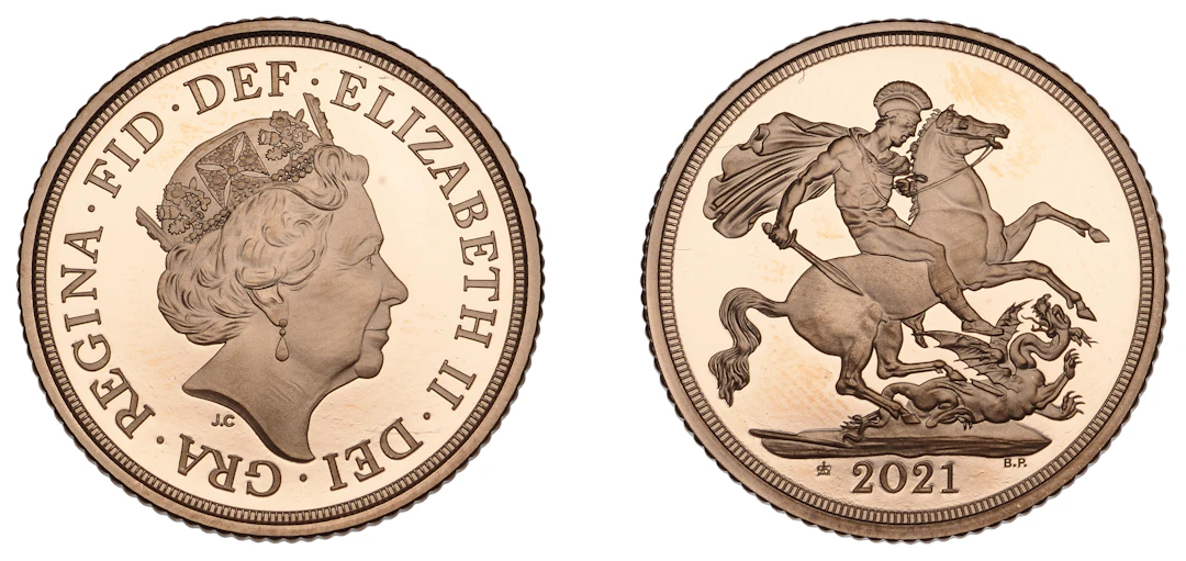 Elizabeth II (1952-2022), Decimal issues, Proof Sovereign, 2021. In