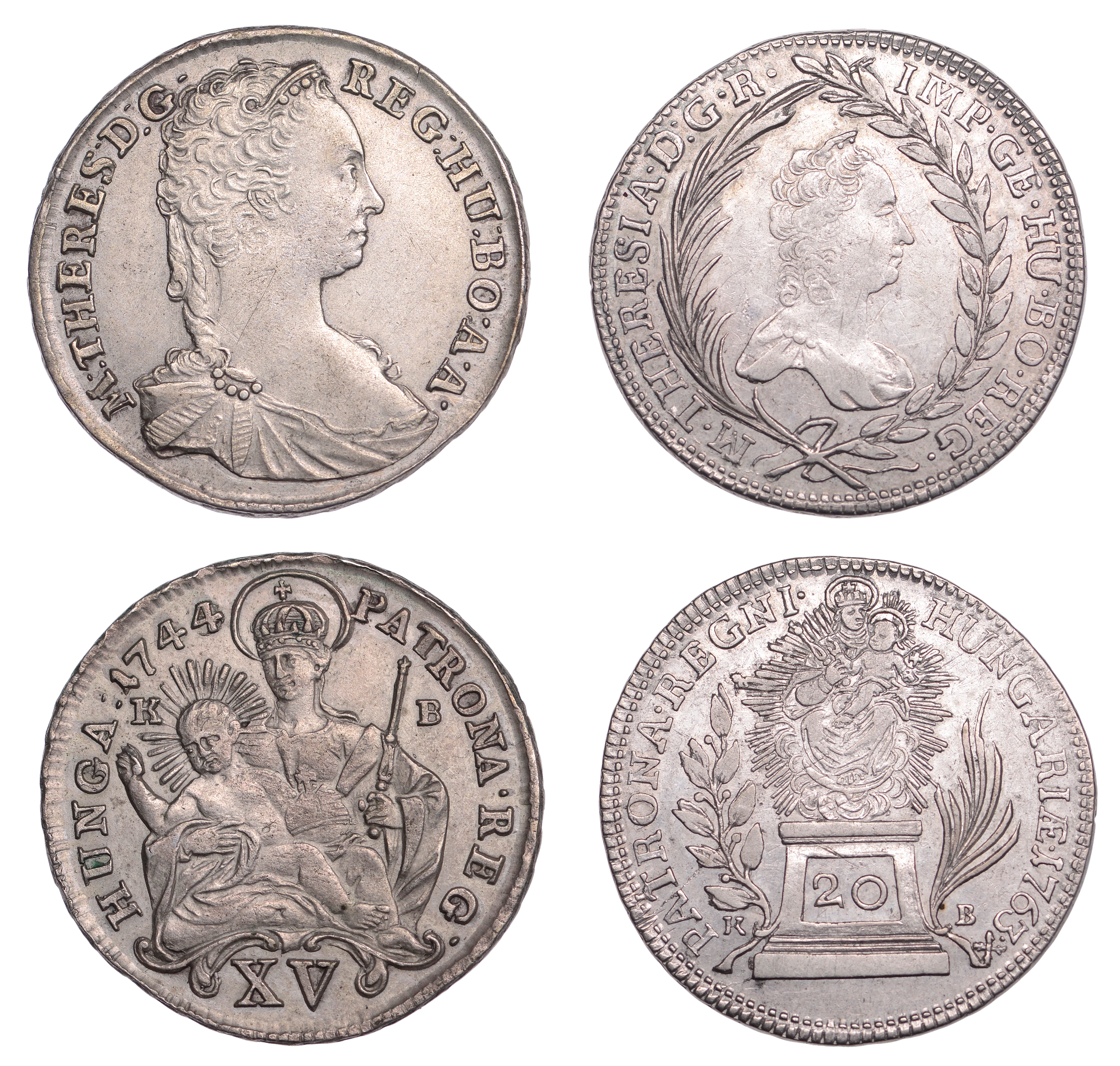 Hungary, Maria Theresa, 20 Kreuzer or Krajcár, 1763kb, 15 Kreuzer