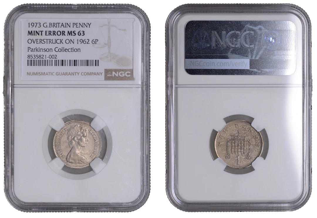 Elizabeth II (1952-2022), Decimal issues, Penny, 1973, struck over
