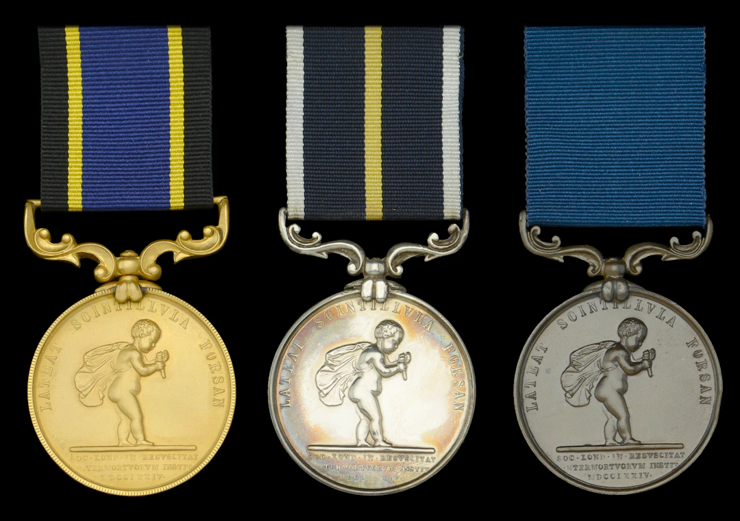 A Royal Humane Society Stanhope Gold Medal group awarded to Police