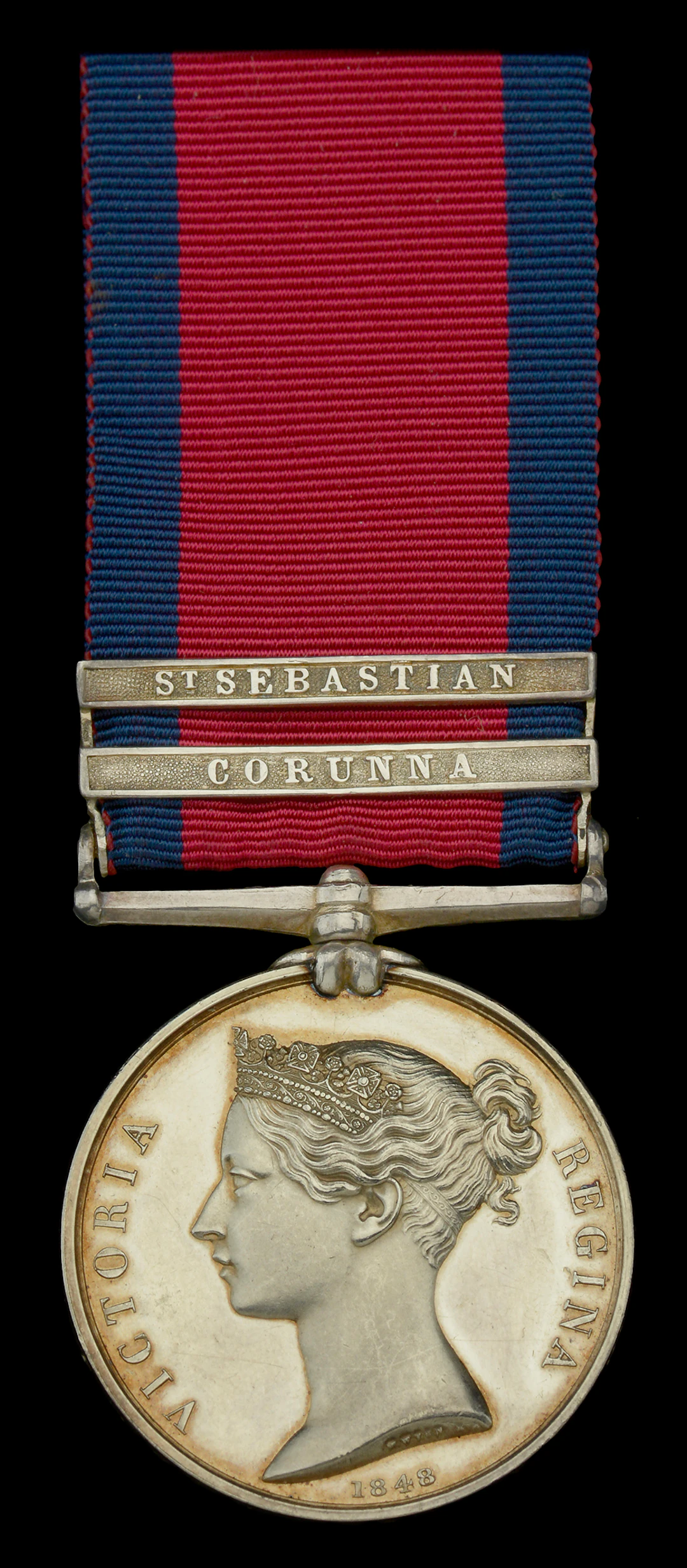 Military General Service 1793-1814, 2 clasps, Corunna, St. Sebastian