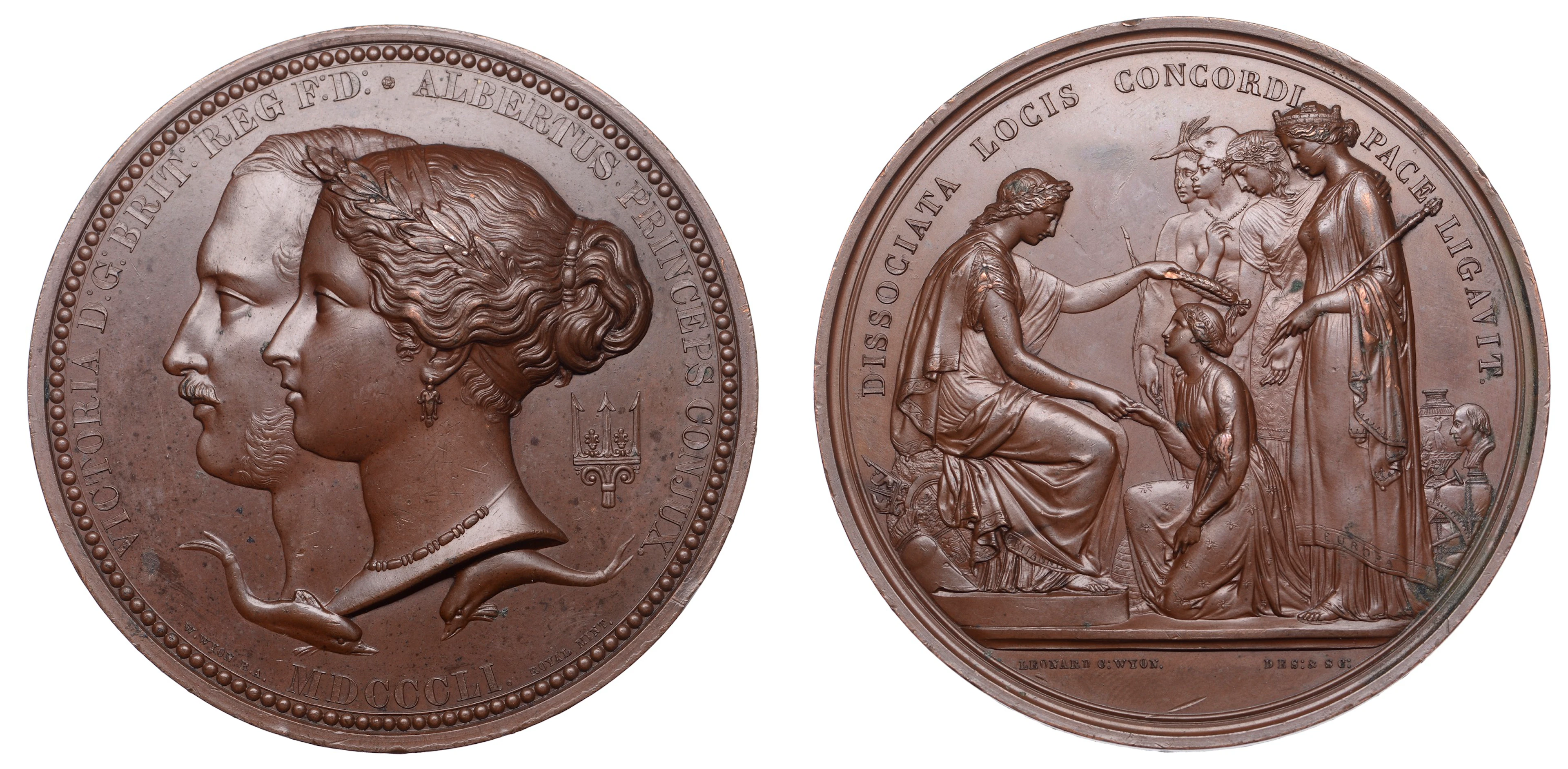Great Exhibition, Hyde Park, 1851, Prize Medal, a copper award by