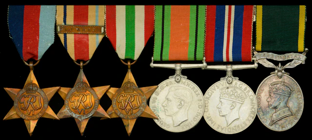 Six: Corporal J. L. Neal, Royal Army Service Corps 1939-45 Star; Africa