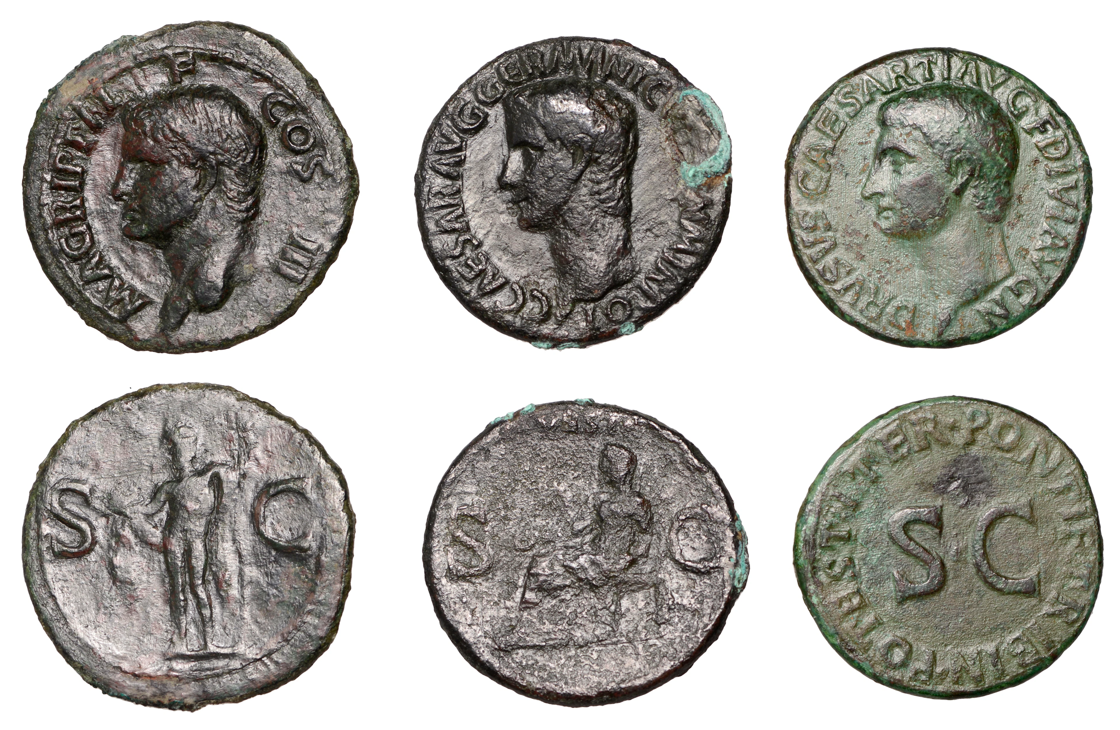 Tiberius (14-37), As, 22-3, bare head of Drusus Caesar left, rev.