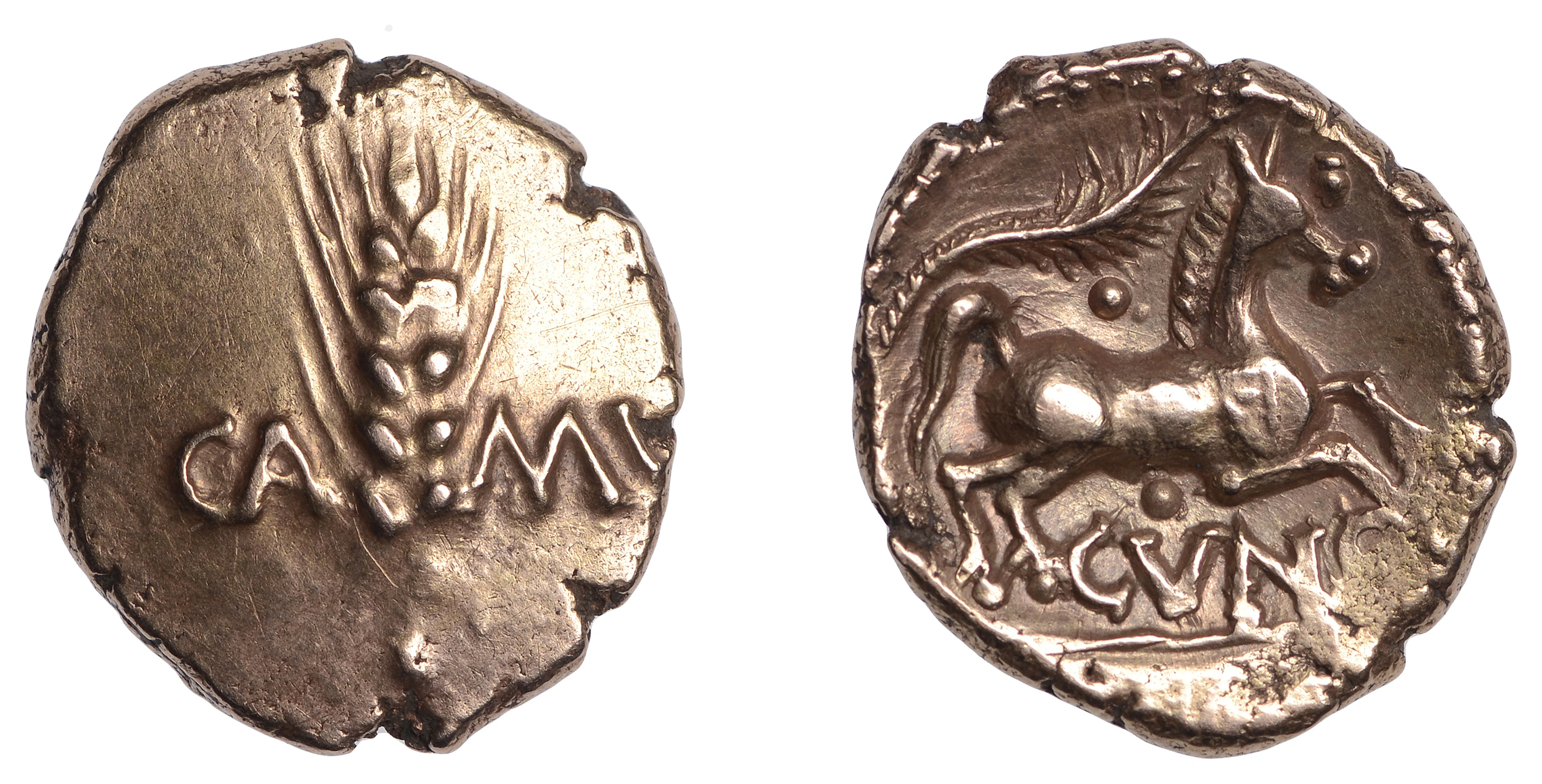 British Iron Age, CATUVELLAUNI and TRINOVANTES, Cunobelin (c. AD 8-41)