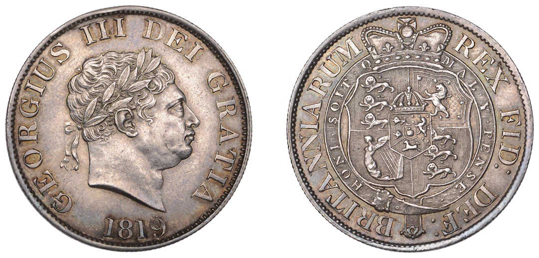 George III (1760-1820), New coinage, Halfcrown, 1819 (ESC 2102; S