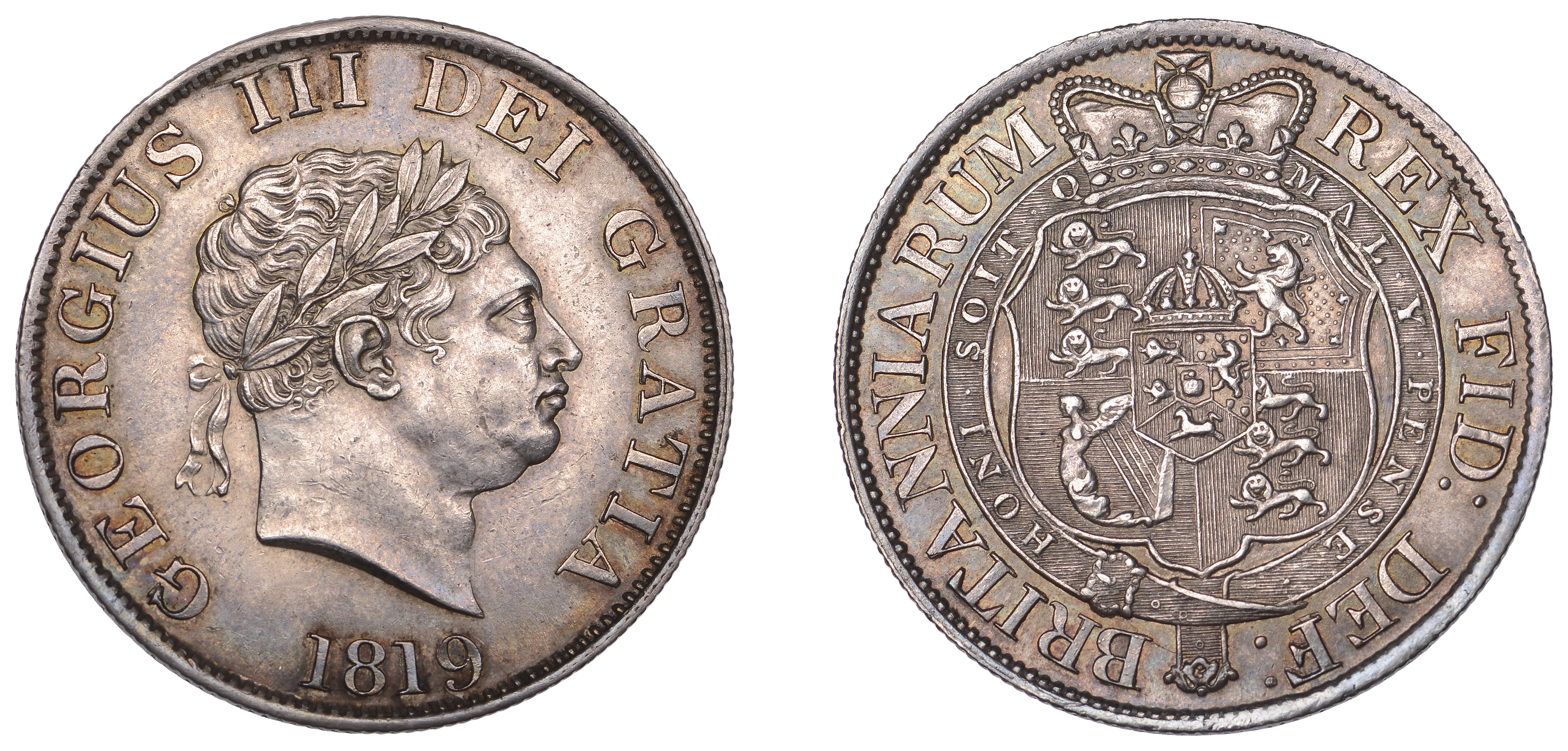 George III (1760-1820), New coinage, Halfcrown, 1819 (ESC 2102; S
