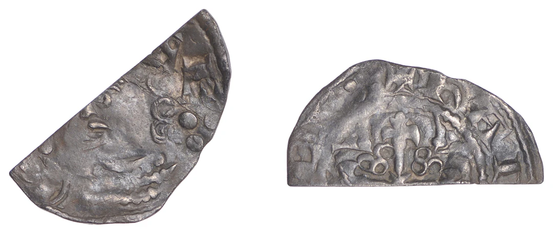 Stephen (1135-1154), Cut Halfpenny, Cross and Piles type [BMC VI]