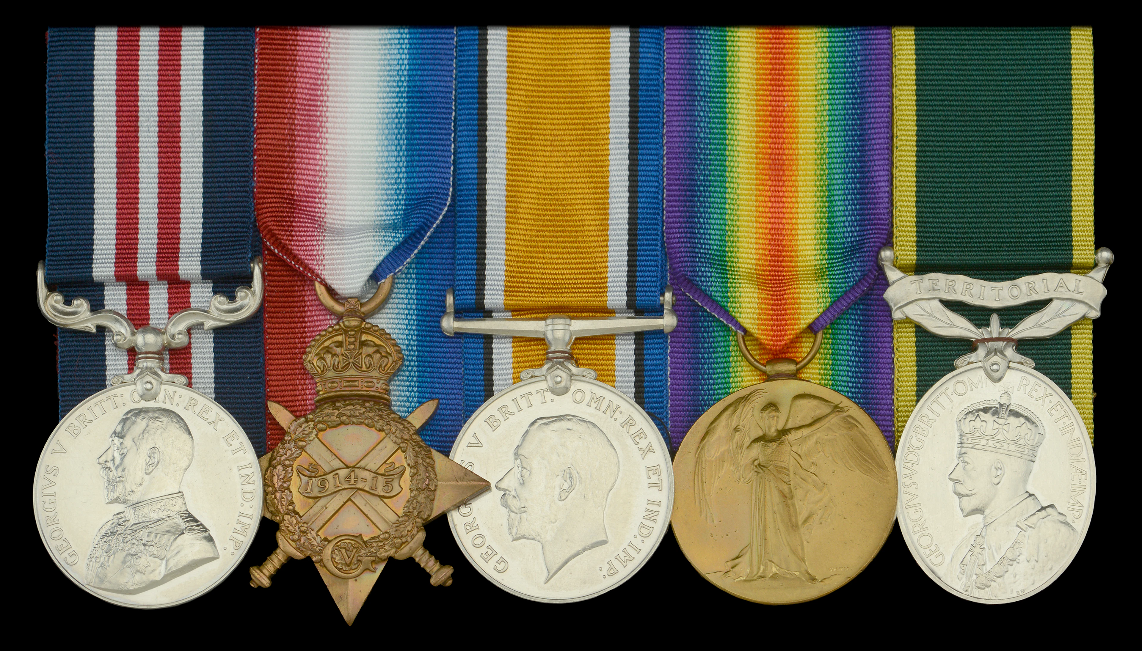 A Great War 1918 ‘Western Front’ M.M. group of five awarded to Sergeant