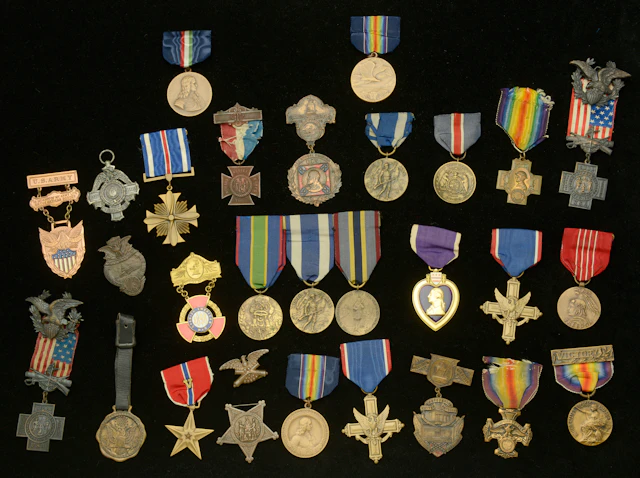 United States of America, Distinguished Service Cross (2), bronze;