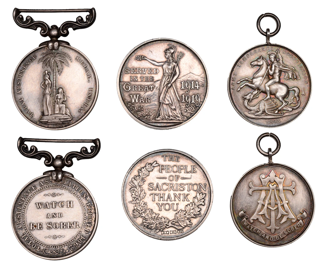 Indian Army Temperance Association, 1862, a silver medal, unnamed