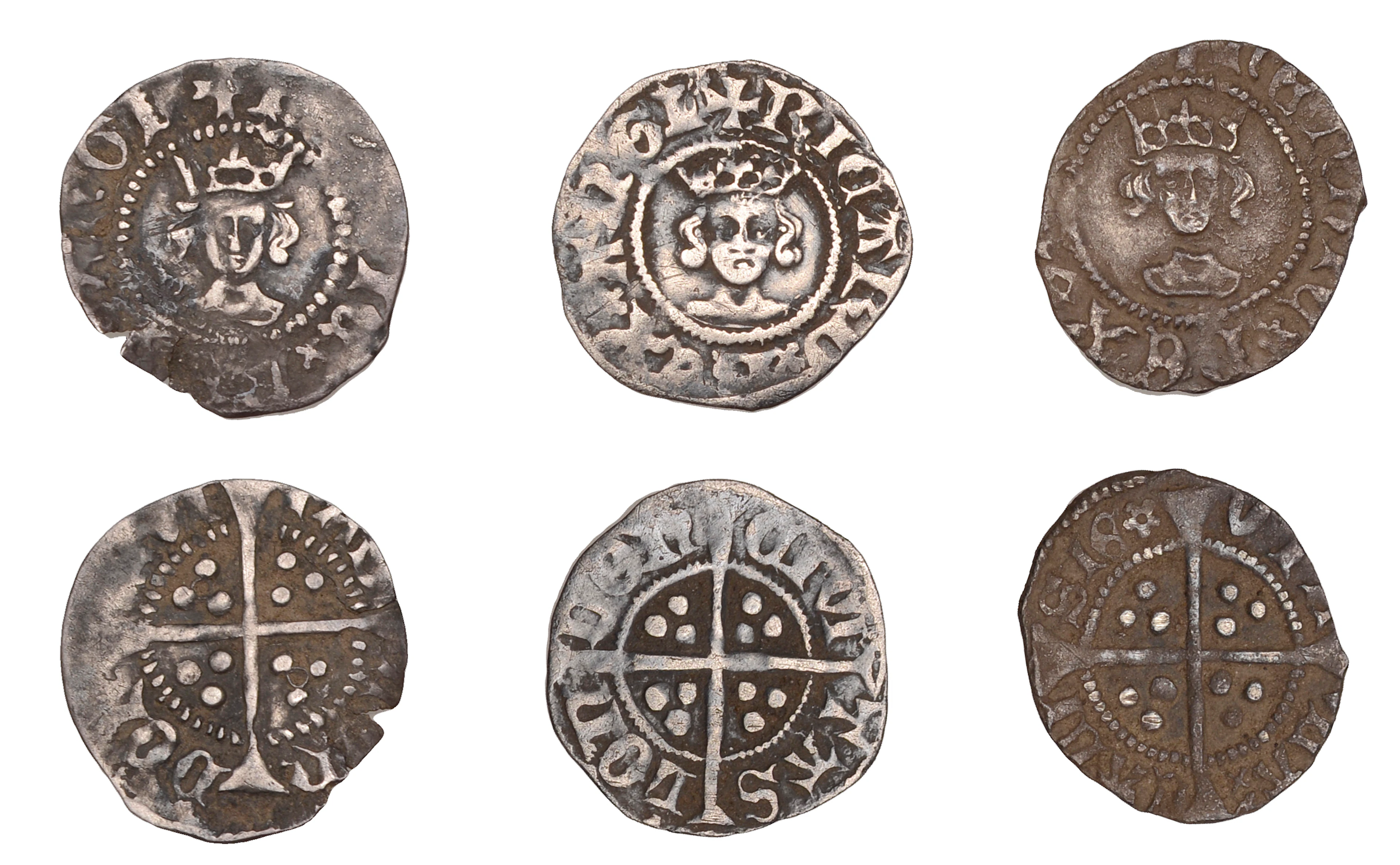 Richard II, Halfpenny, type IE, 0.56g/4h (N 1331b; S 1699); Henry