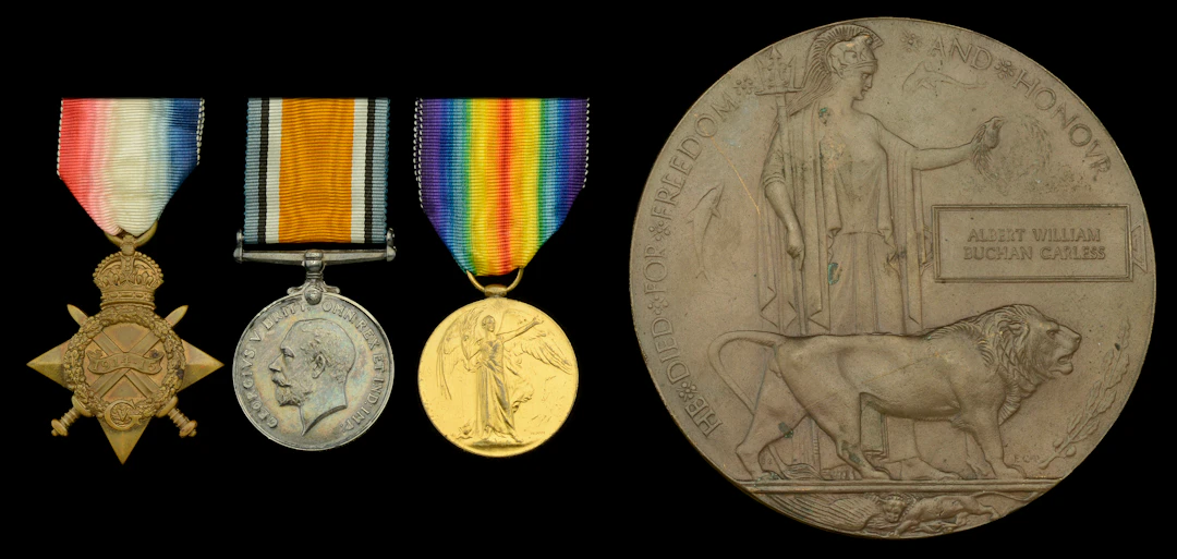 Three: Lieutenant A. W. B. Carless, Middlesex Regiment, who died of
