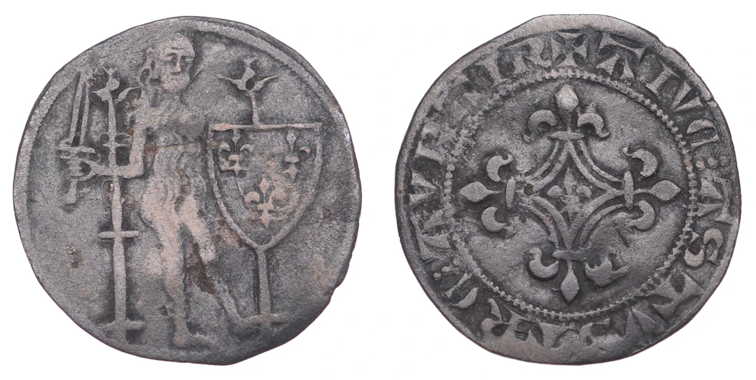 France, Anglo-Gallic Administration, c. 1370, wildman with long beard