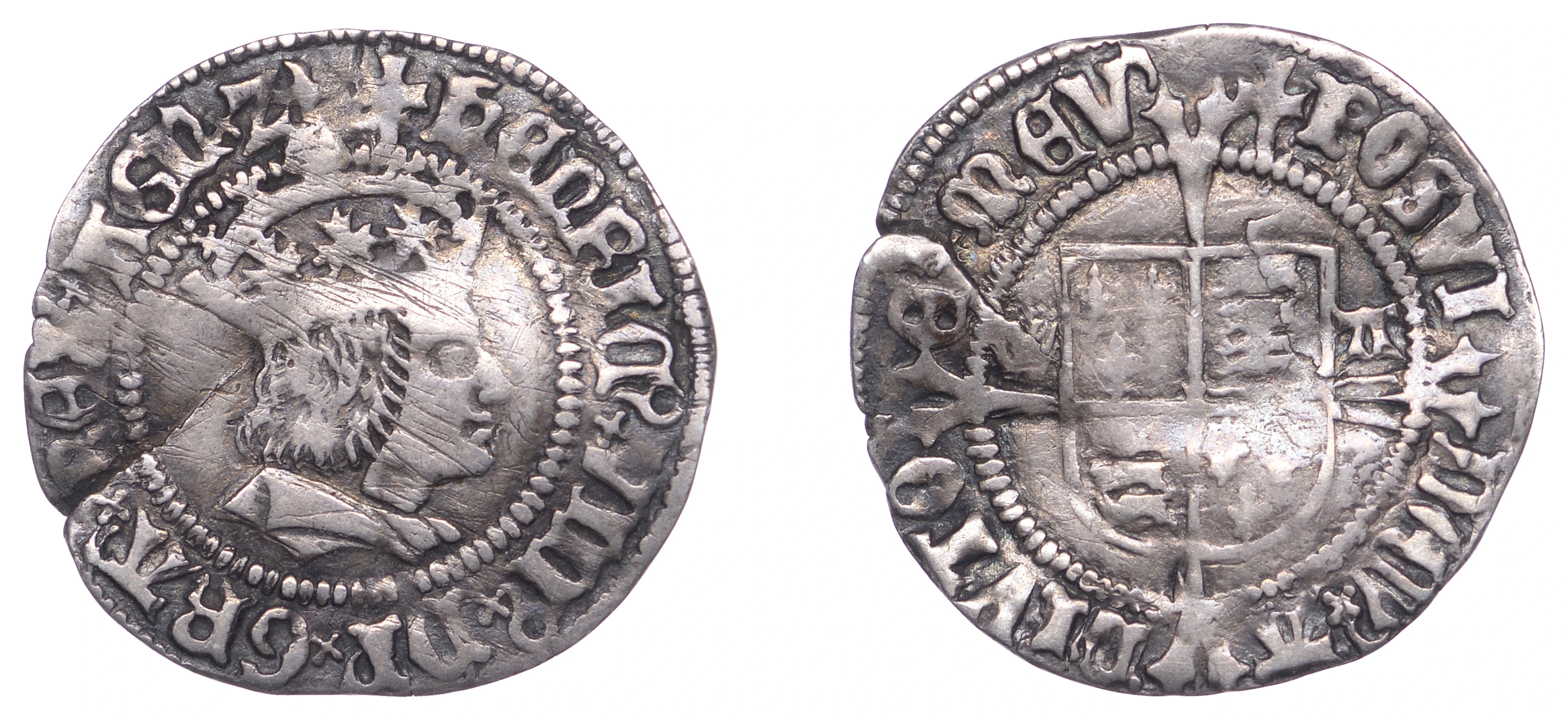 Henry VIII (1509-1547), First coinage, Halfgroat, Canterbury, Abp