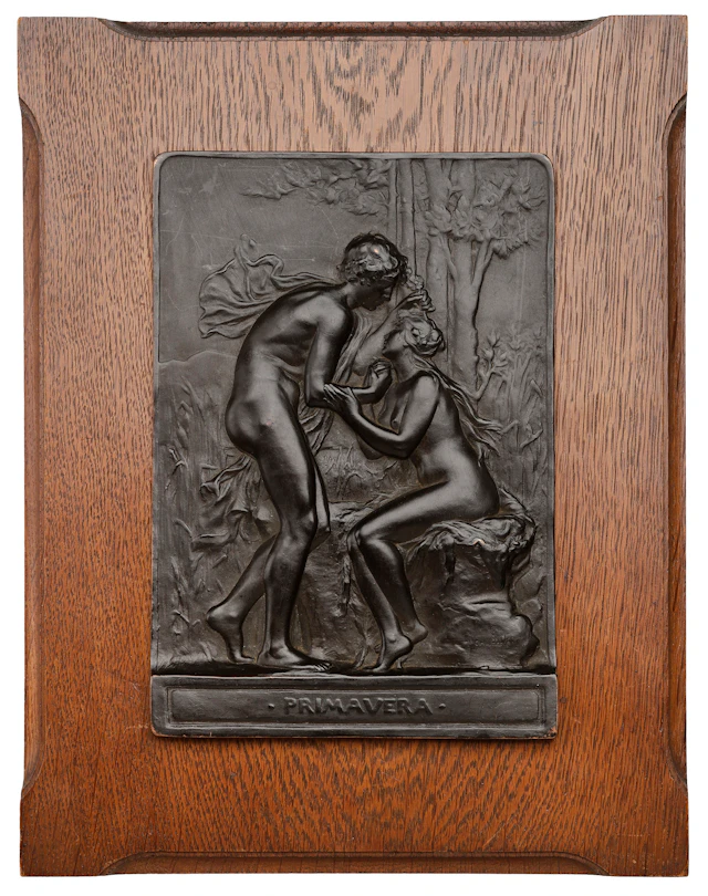 FRANCE, Primavera [Spring], 1895, an Art Nouveau uniface cast bronze