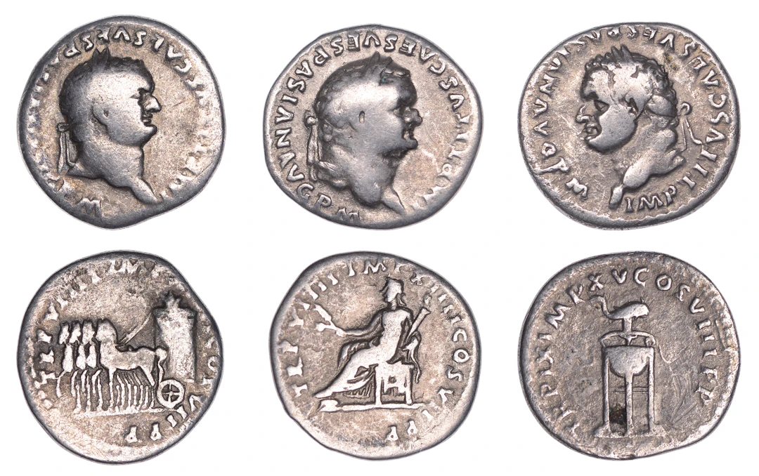 Titus (79-81), Denarii (3), 79, laureate head right, rev. Ceres seated
