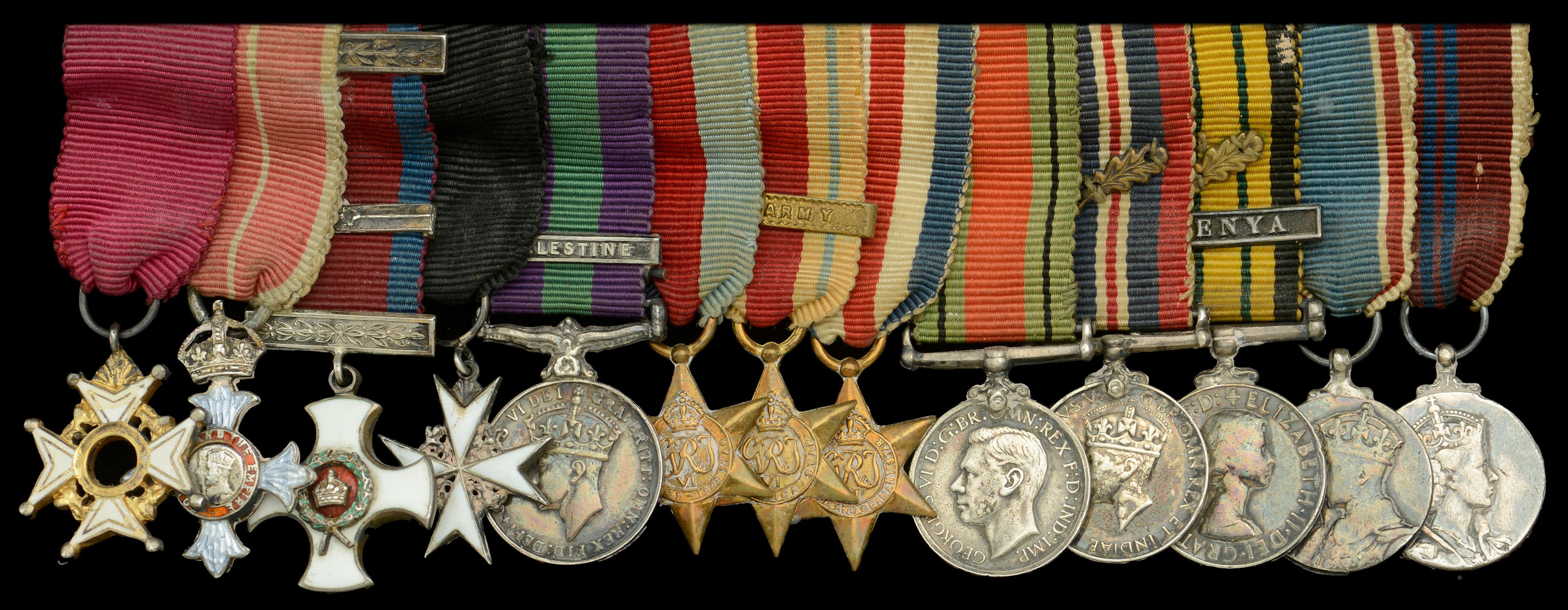 A post-War C.B., C.B.E., Second War D.S.O. and Bar mounted group of