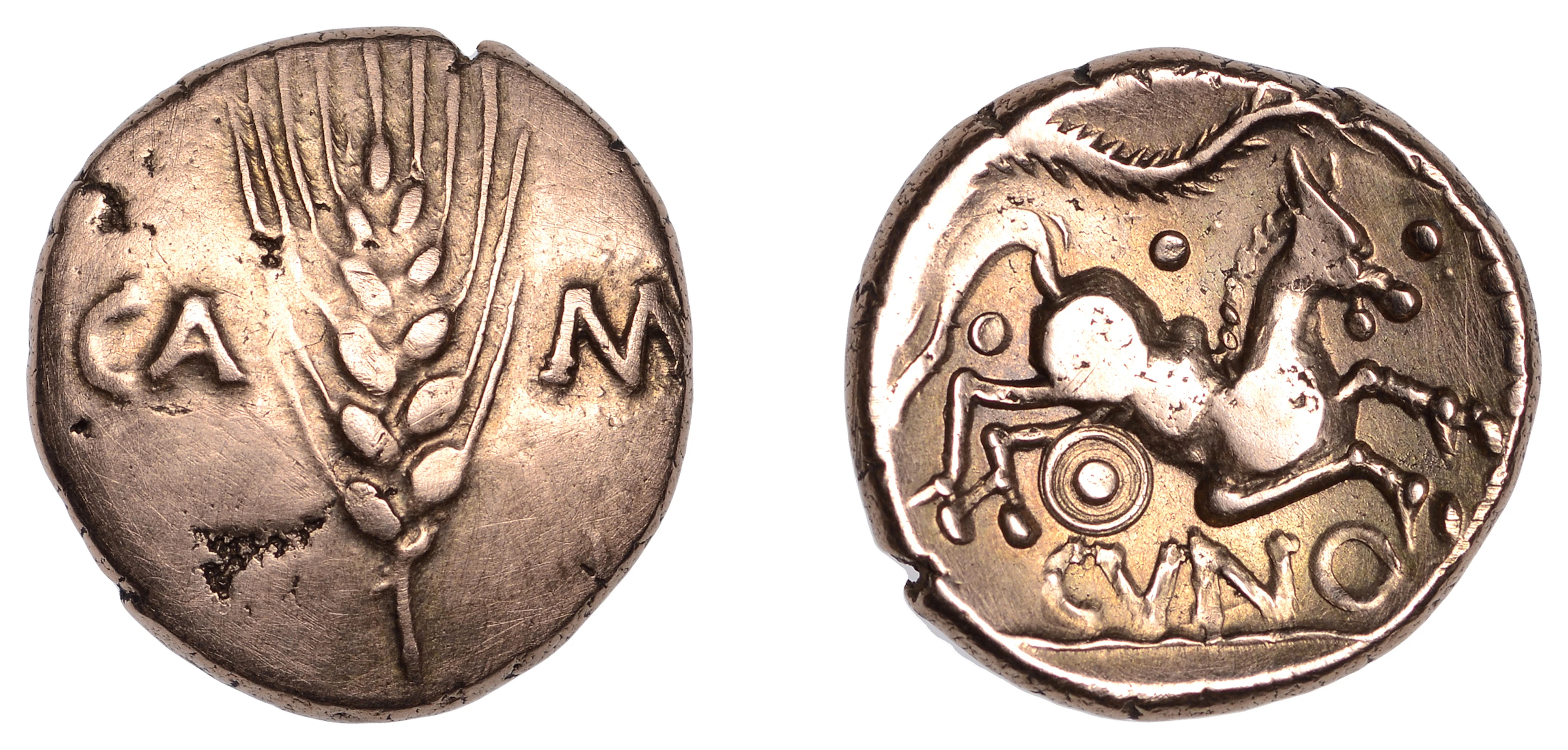 British Iron Age, CATUVELLAUNI and TRINOVANTES, Cunobelin (c. AD 8-41):