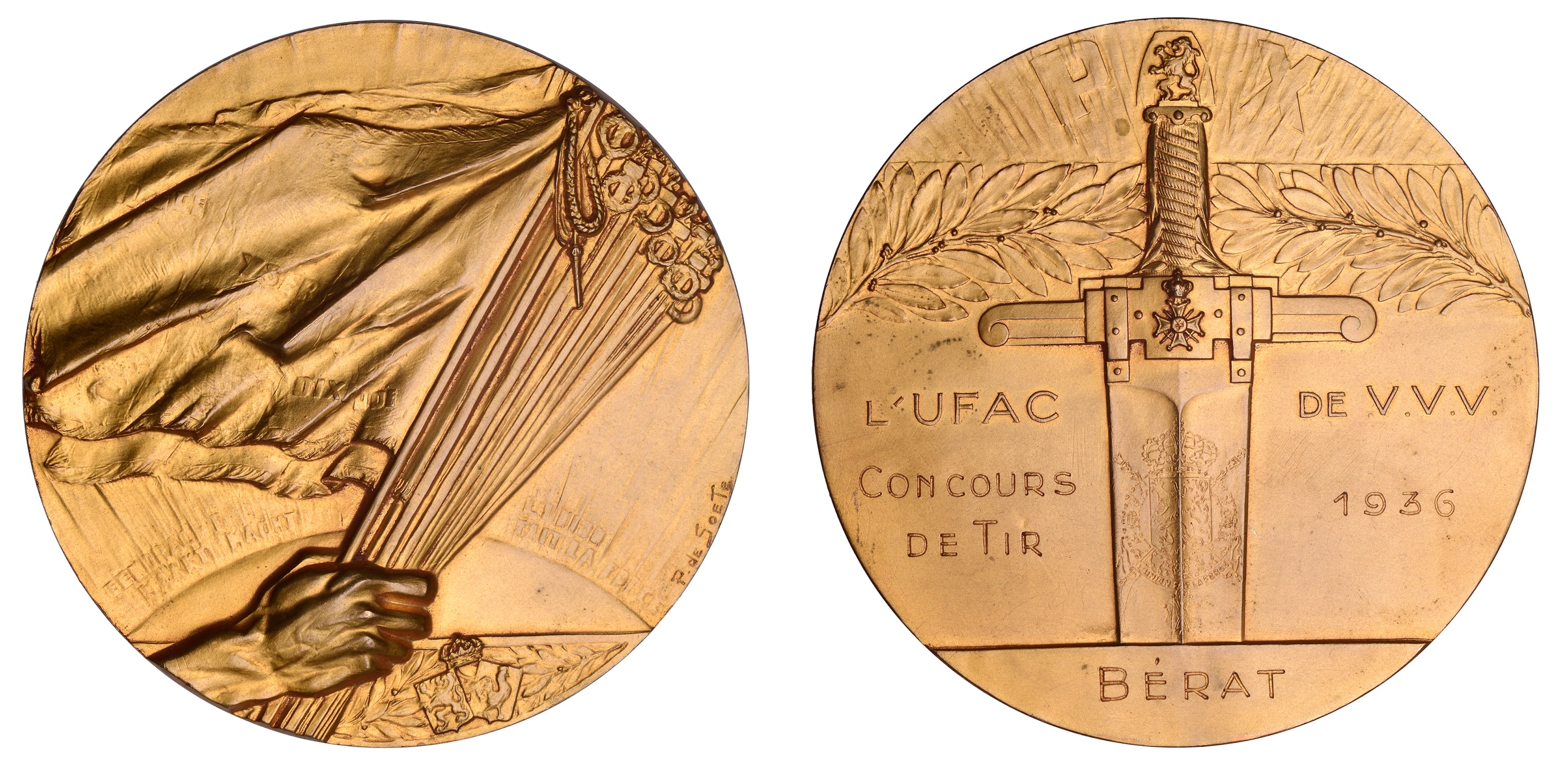 BELGIUM, Union des Fraternelles de l'Armée de Campagne de Vereeniging