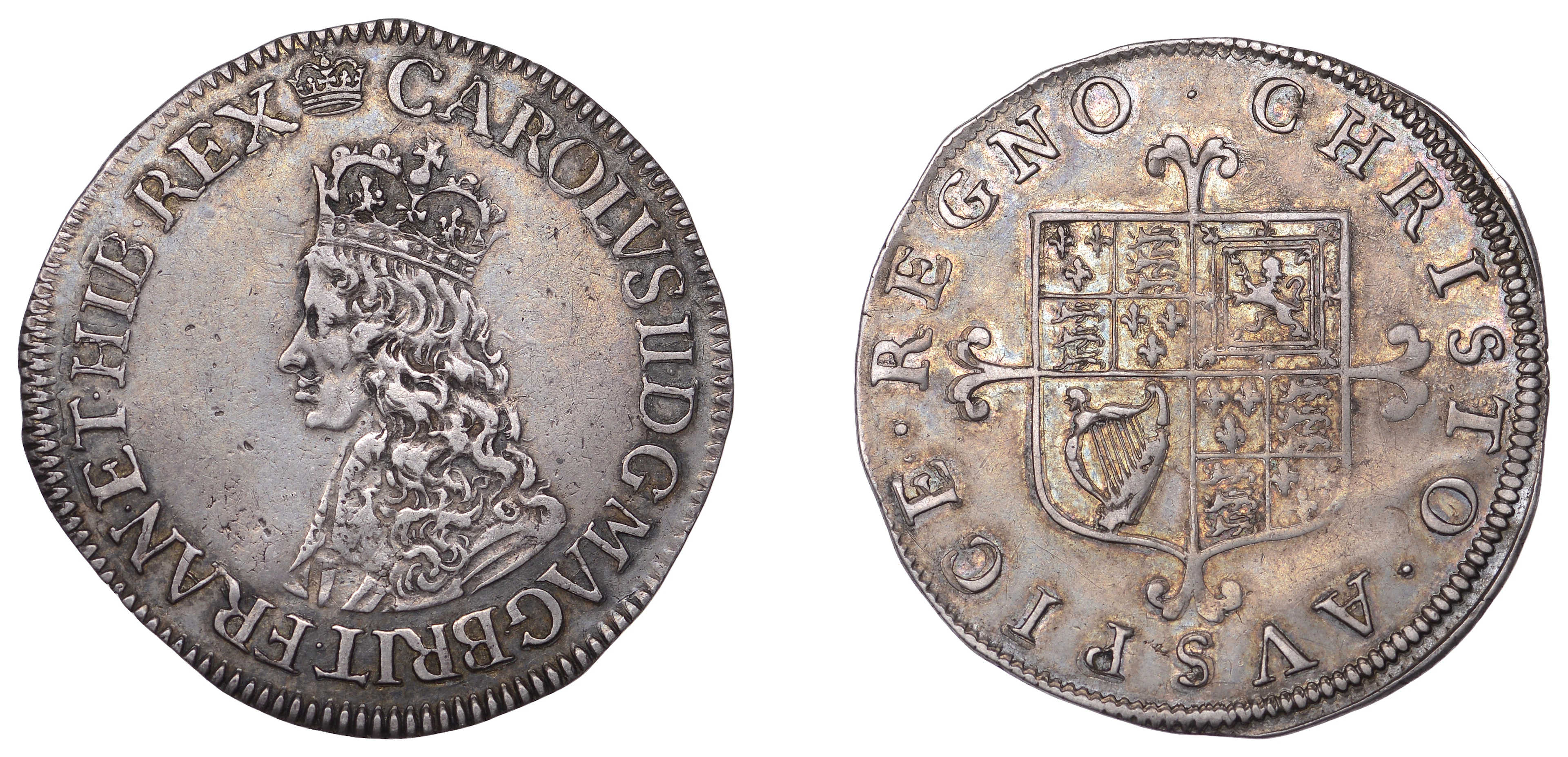 Charles II (1660-1685), First hammered issue, Sixpence, mm. crown