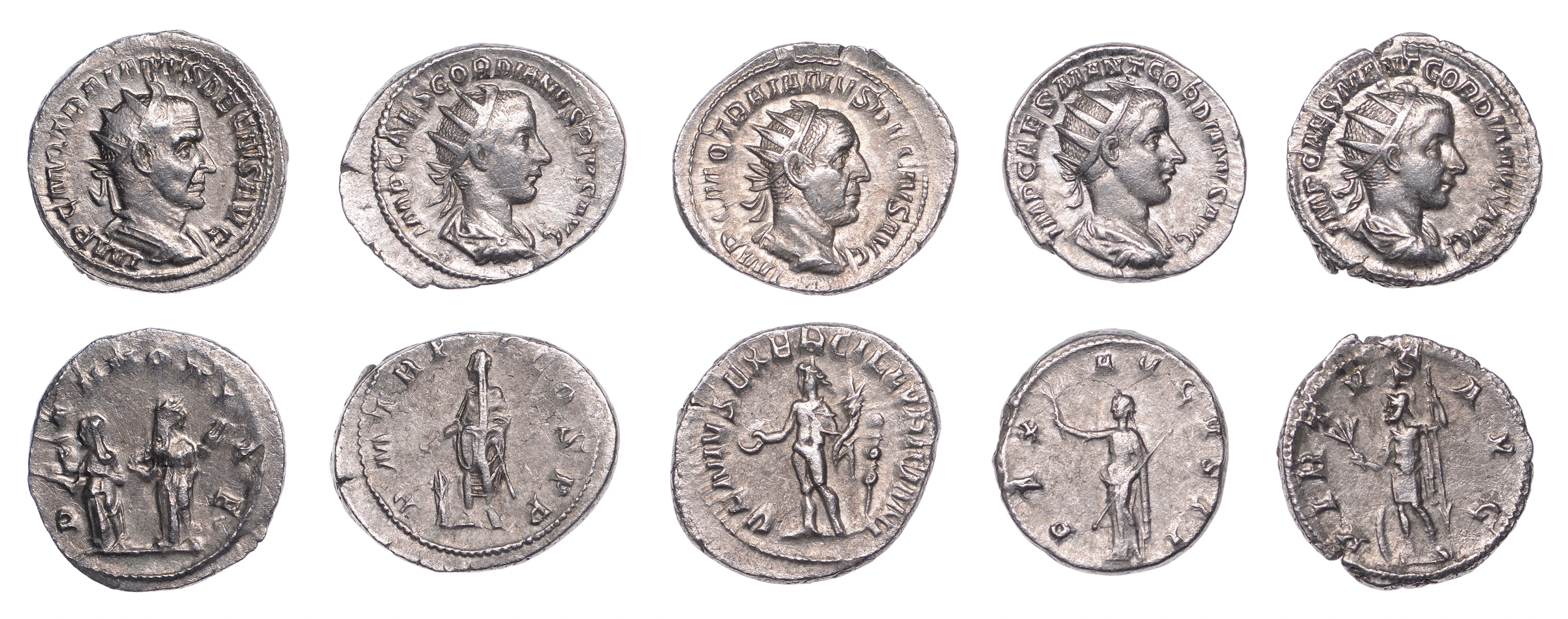 Trajan Decius (249-251), Antoniniani (2), 249-51, radiate, draped