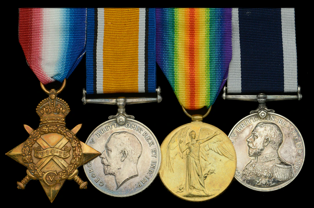 Four: Stoker First Class E. Westcott, Royal Navy, who saw service