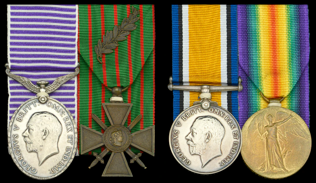 Family Group: A rare Great War D.F.M. pair awarded to Sergeant J.