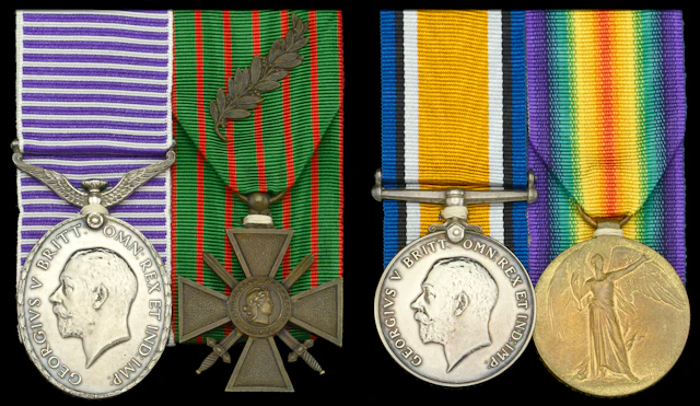 Family Group: A rare Great War D.F.M. pair awarded to Sergeant J.