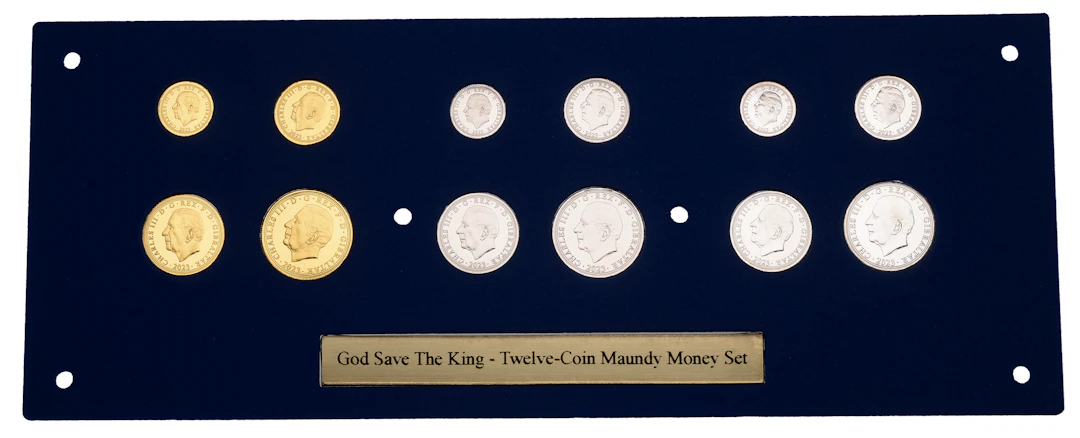 Gibraltar, Charles III, Maundy Sets (3), struck in Platinum, Gold