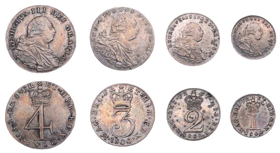 George III (1760-1820), Pre-1816 issues, Maundy Set, 1800 (ESC 2421;
