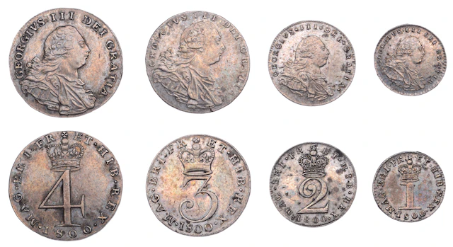 George III (1760-1820), Pre-1816 issues, Maundy Set, 1800 (ESC 2421;